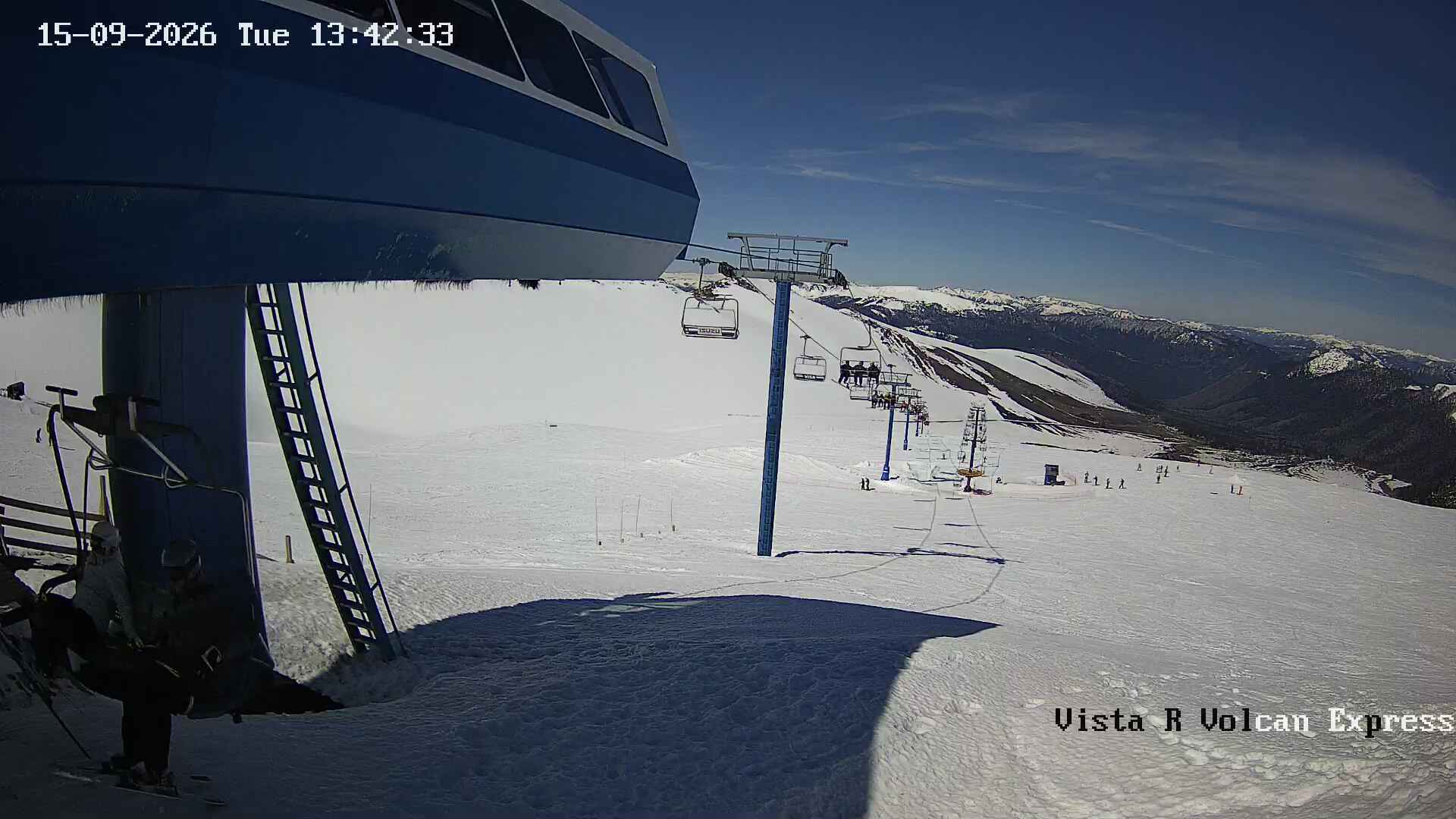 Corralco Cornisa snow cam captured at 15 September 2026 at 1:46 pm GMT-3
