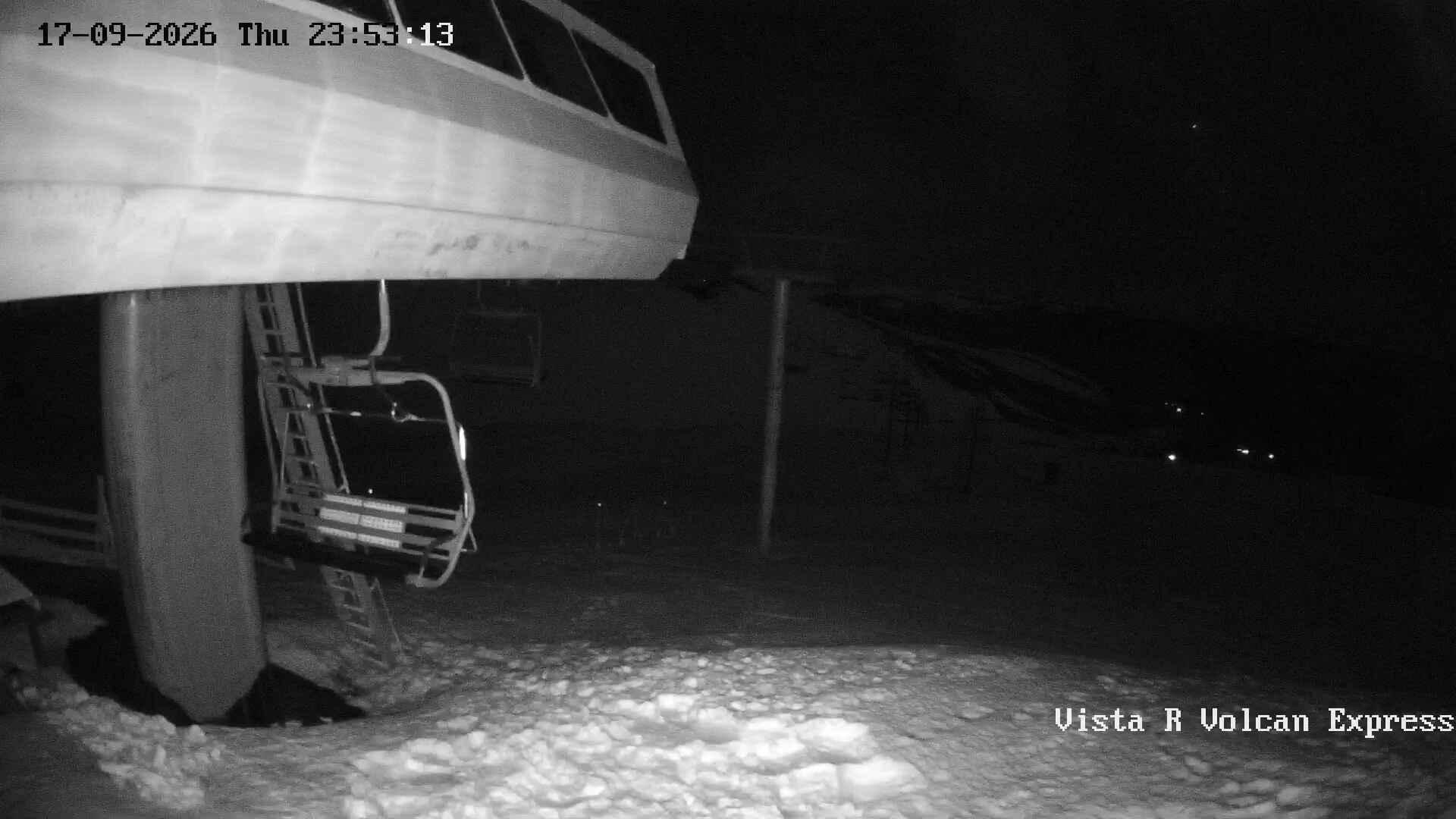 Corralco Cornisa snow cam captured at 17 September 2026 at 11:56 pm GMT-3