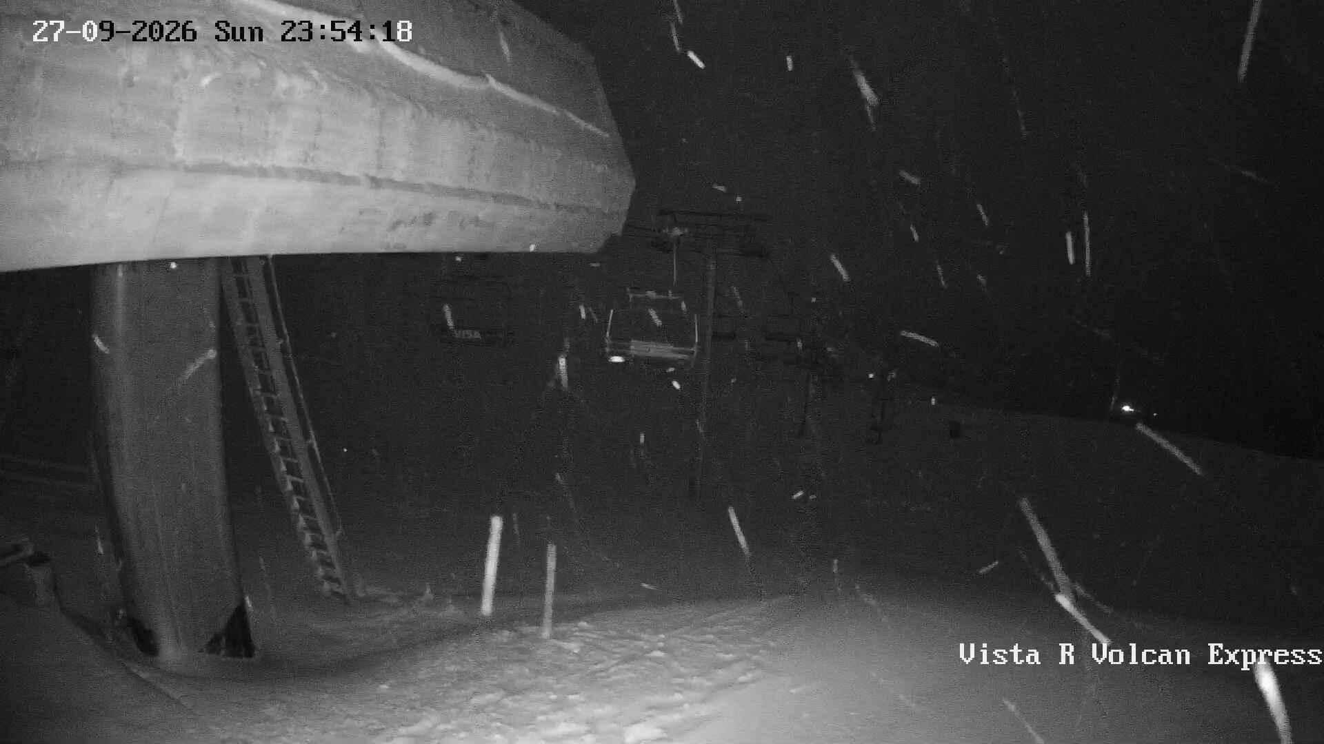 Corralco Cornisa snow cam captured at 27 September 2026 at 11:54 pm GMT-3