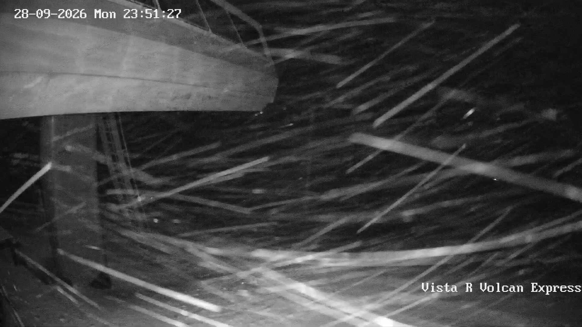 Corralco Cornisa snow cam captured at 28 September 2026 at 11:52 pm GMT-3