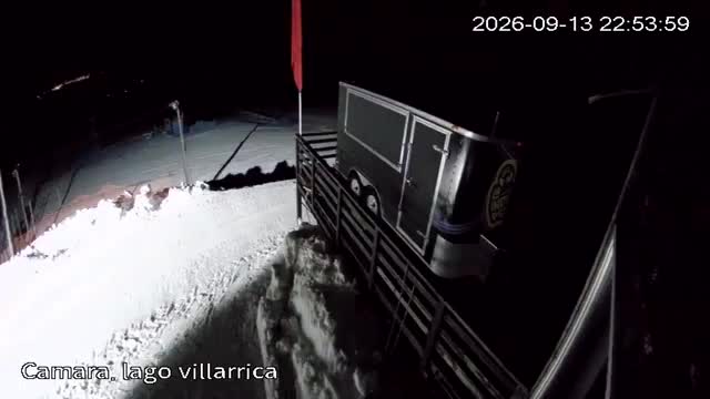 Pillán Pillán Lake Lookout snow cam captured at 13 September 2026 at 11:54 pm GMT-3