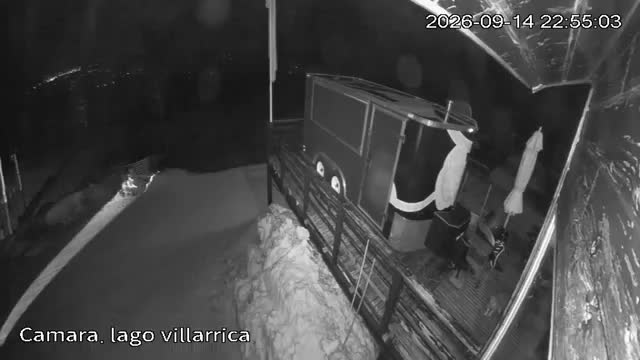 Pillán Pillán Lake Lookout snow cam captured at 14 September 2026 at 11:55 pm GMT-3