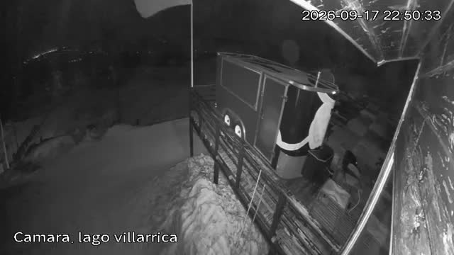 Pillán Pillán Lake Lookout snow cam captured at 17 September 2026 at 11:50 pm GMT-3