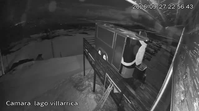 Pillán Pillán Lake Lookout snow cam captured at 27 September 2026 at 11:56 pm GMT-3