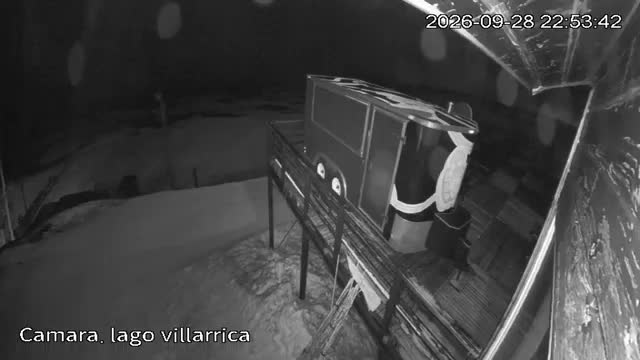 Pillán Pillán Lake Lookout snow cam captured at 28 September 2026 at 11:58 pm GMT-3
