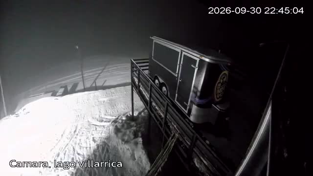 Pillán Pillán Lake Lookout snow cam captured at 30 September 2026 at 11:45 pm GMT-3