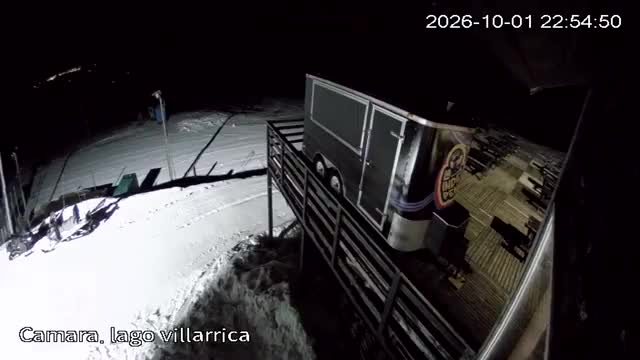Pillán Pillán Lake Lookout snow cam captured at 1 October 2026 at 11:59 pm GMT-3