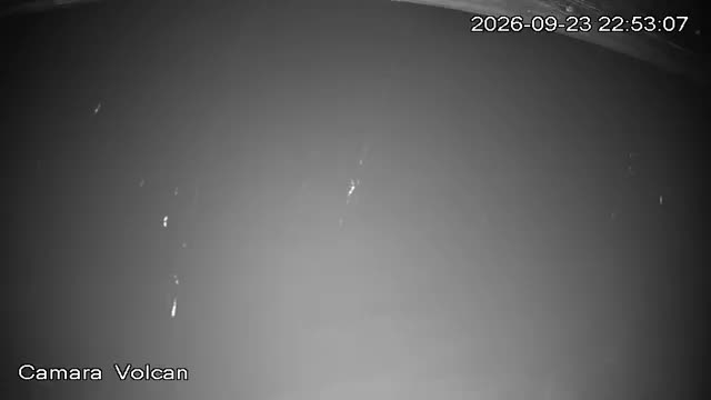 Pillán Pillán Volcano Lookout snow cam captured at 23 September 2026 at 11:53 pm GMT-3