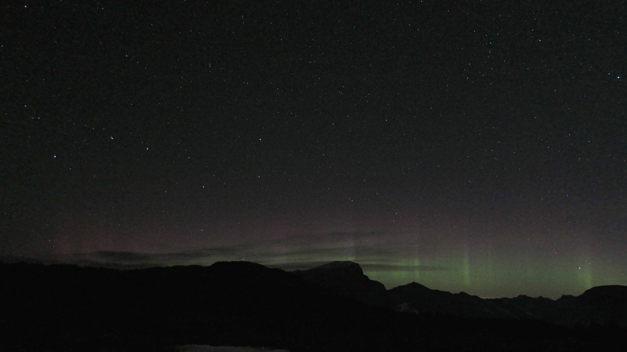 Banff Sunshine Aurora snow cam captured at 3 October 2026 at 11:53 pm GMT-6