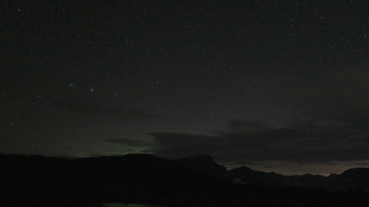Banff Sunshine Aurora snow cam captured at 4 October 2026 at 11:59 pm GMT-6