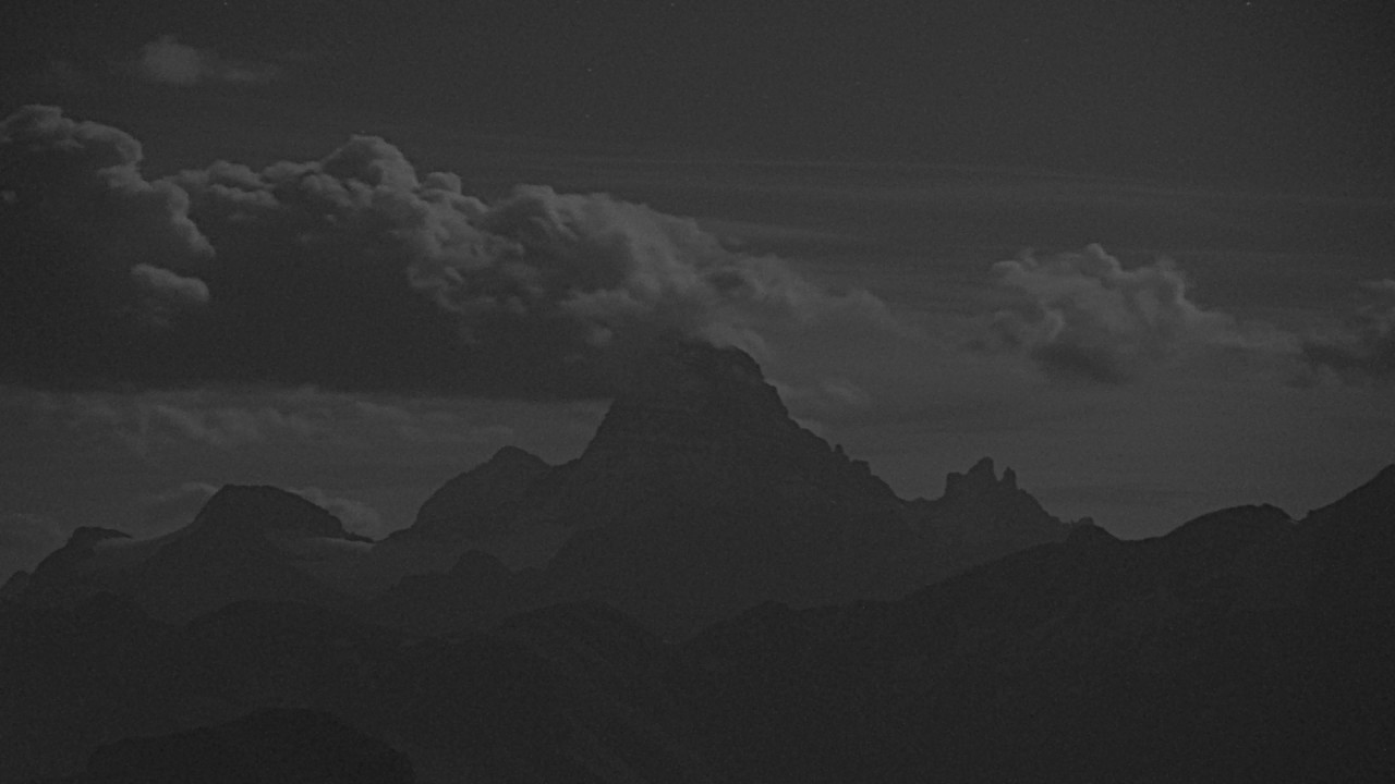 Banff Sunshine Mount Assiniboine snow cam captured at 22 September 2026 at 11:52 pm GMT-6