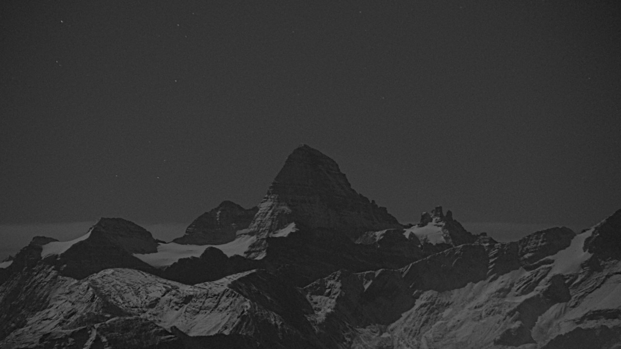 Banff Sunshine Mount Assiniboine snow cam captured at 27 September 2026 at 11:50 pm GMT-6