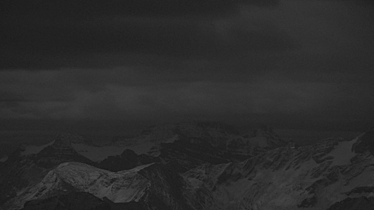Banff Sunshine Mount Assiniboine snow cam captured at 28 September 2026 at 11:50 pm GMT-6