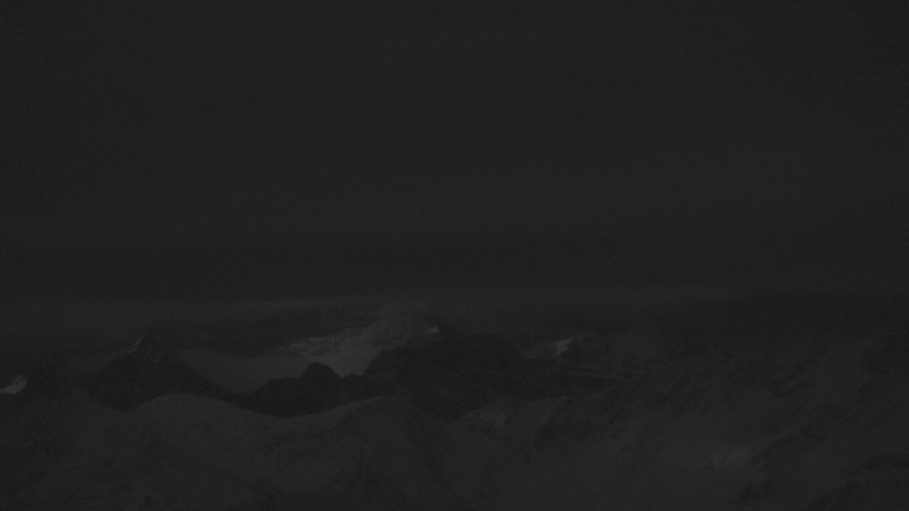 Banff Sunshine Mount Assiniboine snow cam captured at 1 October 2026 at 11:57 pm GMT-6