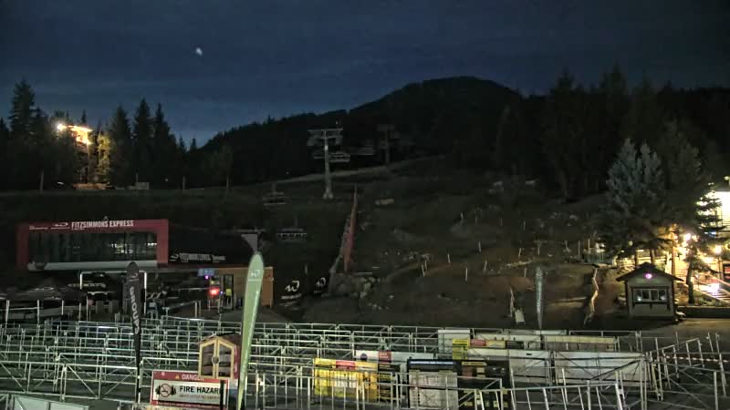 Whistler Blackcomb Whistler Village - Fitzsimmons snow cam captured at 26 September 2026 at 10:57 pm GMT-7