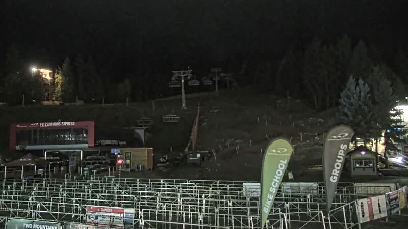 Whistler Blackcomb Whistler Village - Fitzsimmons snow cam captured at 2 October 2026 at 11:49 pm GMT-7