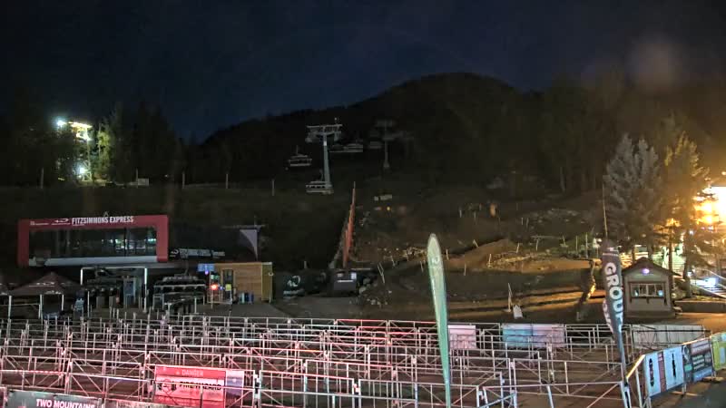 Whistler Blackcomb Whistler Village - Fitzsimmons snow cam captured at 5 October 2026 at 7:46 pm GMT-7