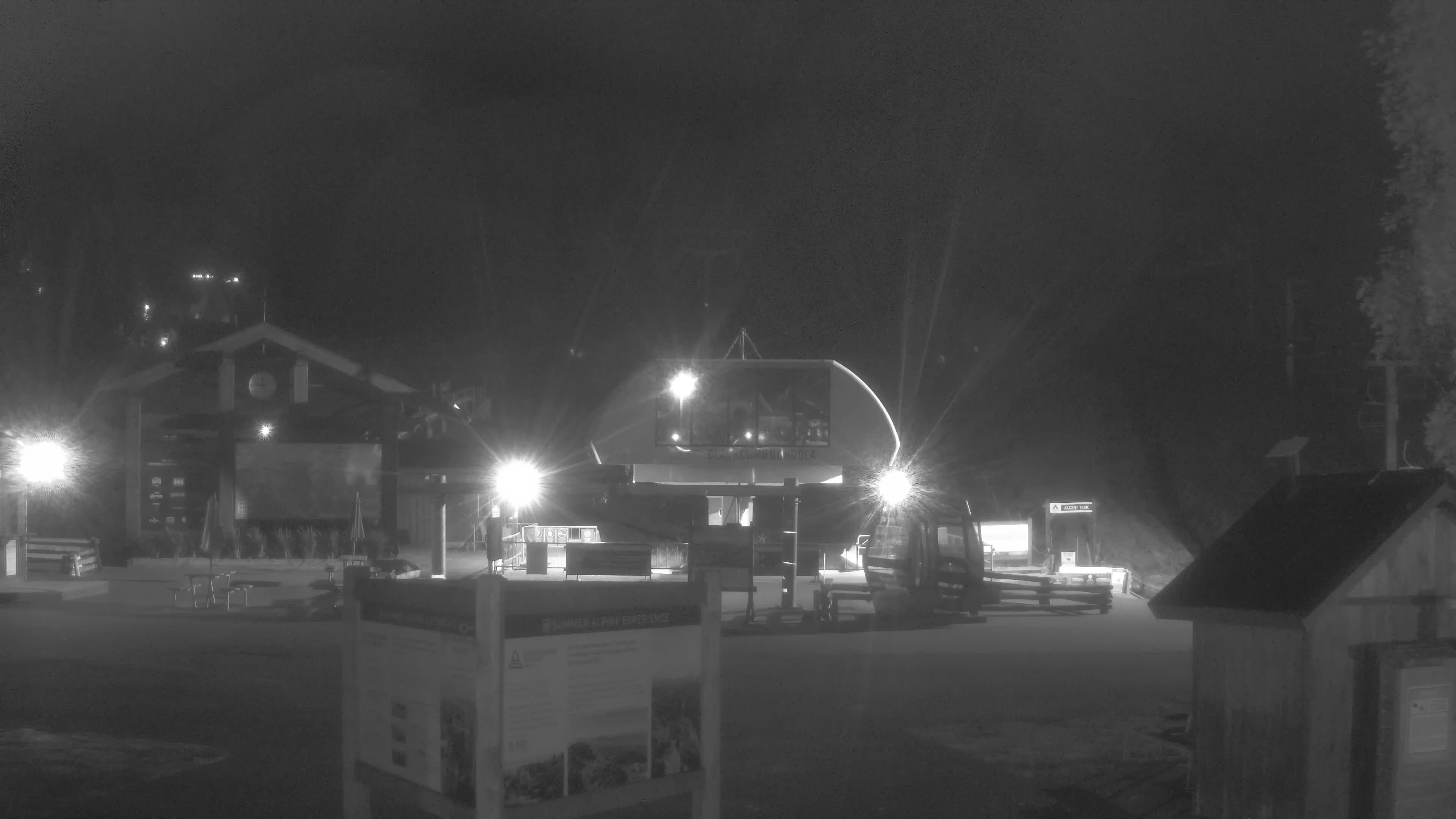 Whistler Blackcomb Blackcomb Base - Upper Village snow cam captured at 14 September 2026 at 11:51 pm GMT-7