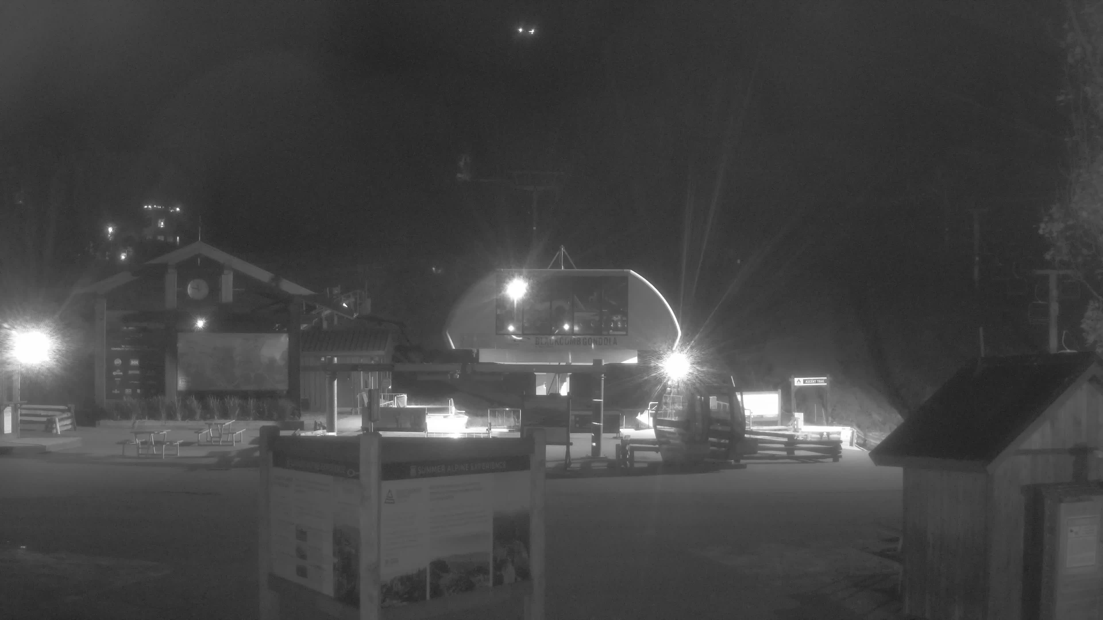 Whistler Blackcomb Blackcomb Base - Upper Village snow cam captured at 22 September 2026 at 11:51 pm GMT-7