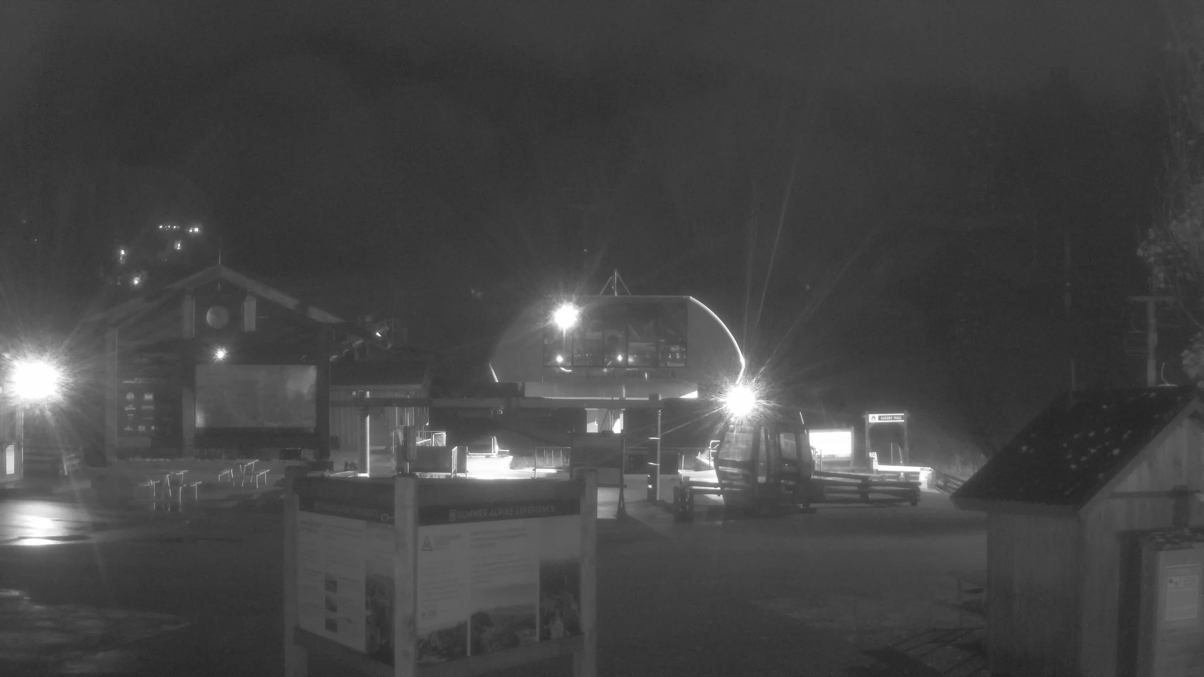 Whistler Blackcomb Blackcomb Base - Upper Village snow cam captured at 25 September 2026 at 11:58 pm GMT-7