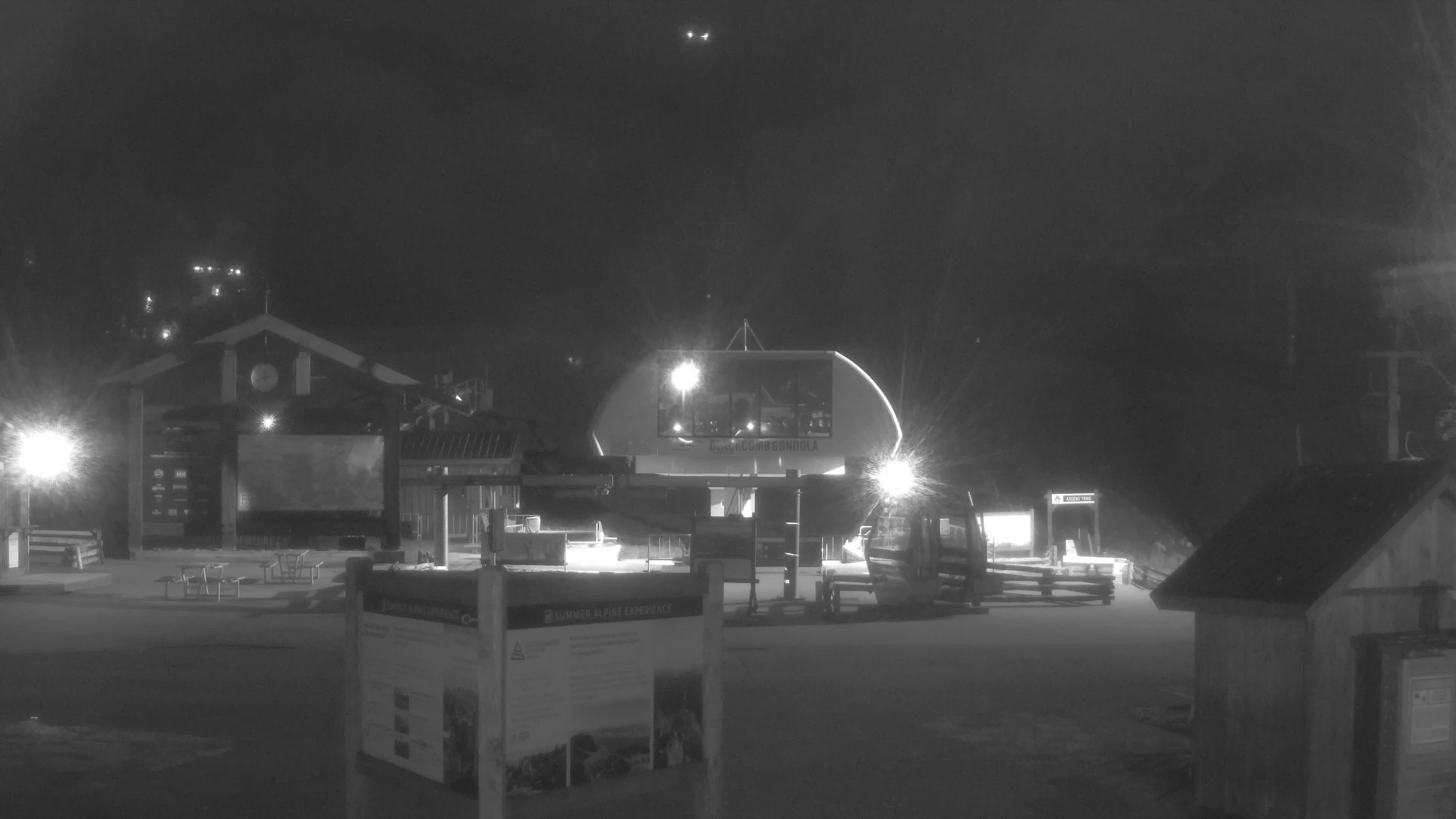 Whistler Blackcomb Blackcomb Base - Upper Village snow cam captured at 29 September 2026 at 11:45 pm GMT-7