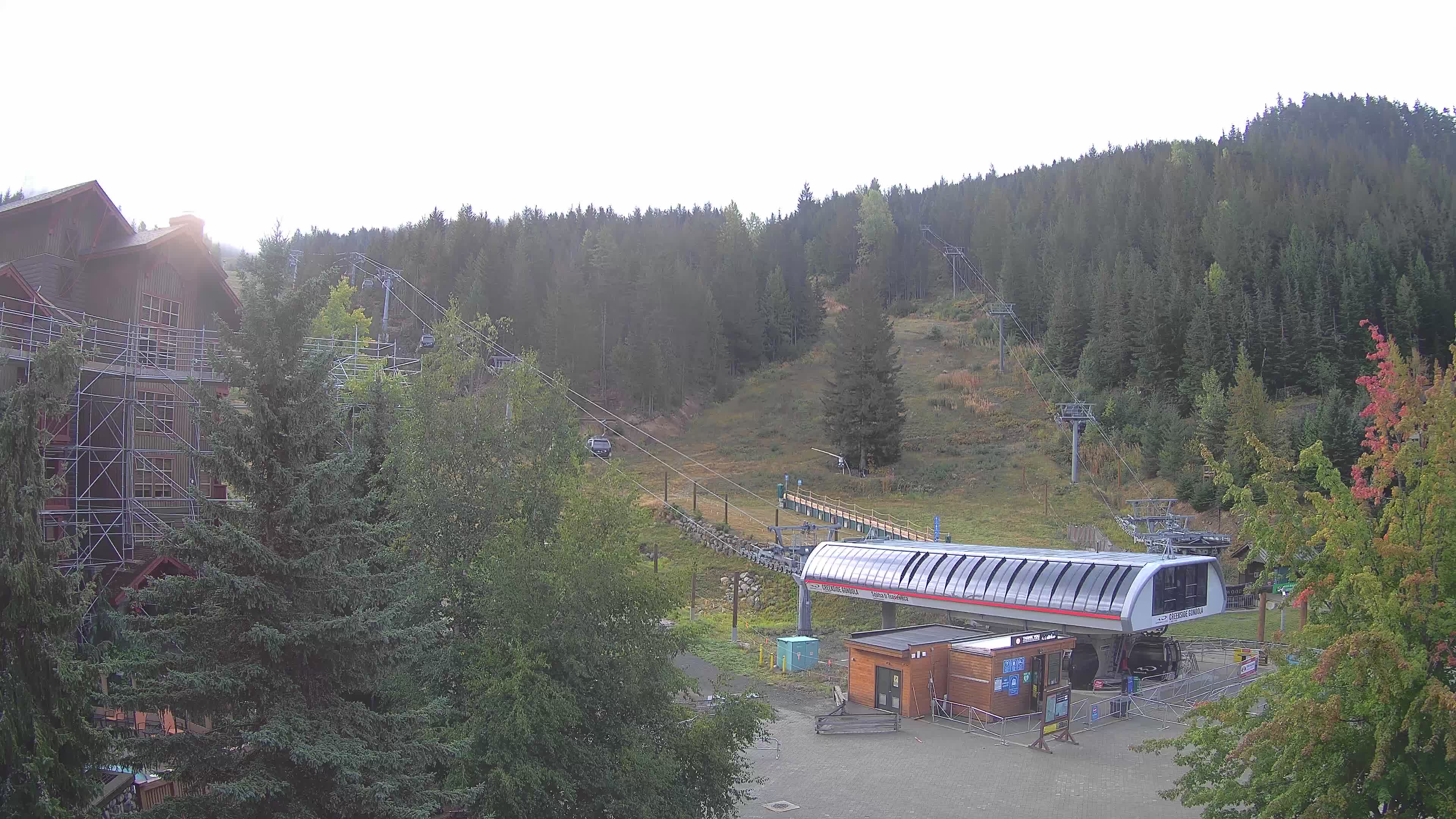 Whistler Blackcomb Creekside snow cam captured at 15 September 2026 at 9:12 am GMT-7