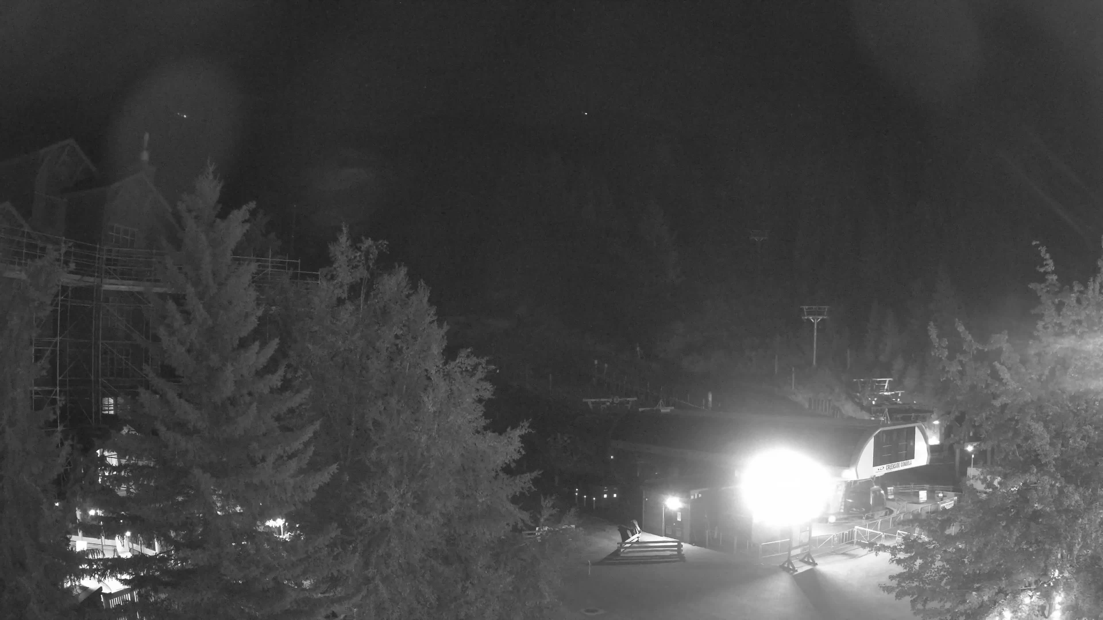 Whistler Blackcomb Creekside snow cam captured at 17 September 2026 at 11:54 pm GMT-7