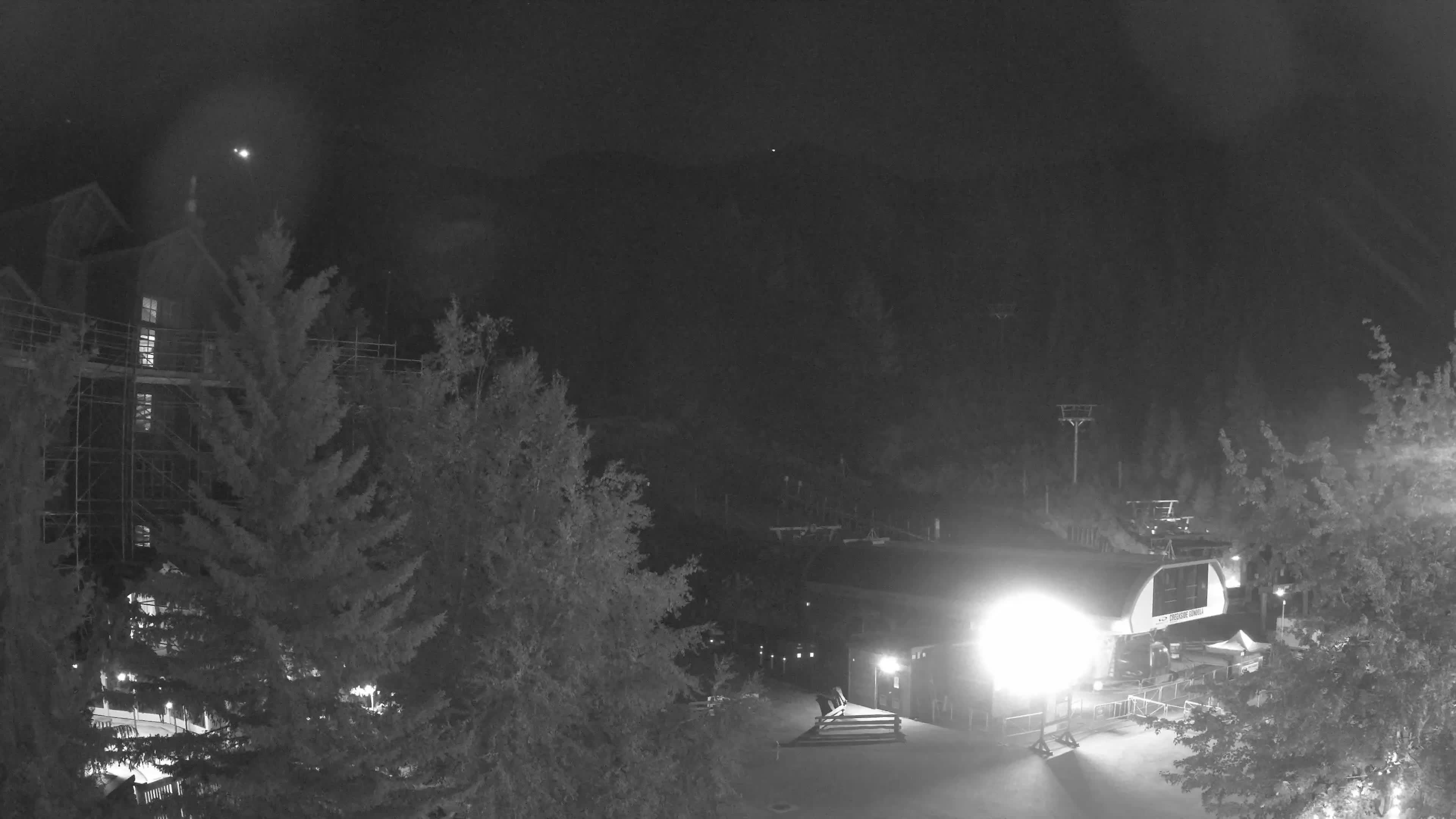 Whistler Blackcomb Creekside snow cam captured at 20 September 2026 at 11:54 pm GMT-7