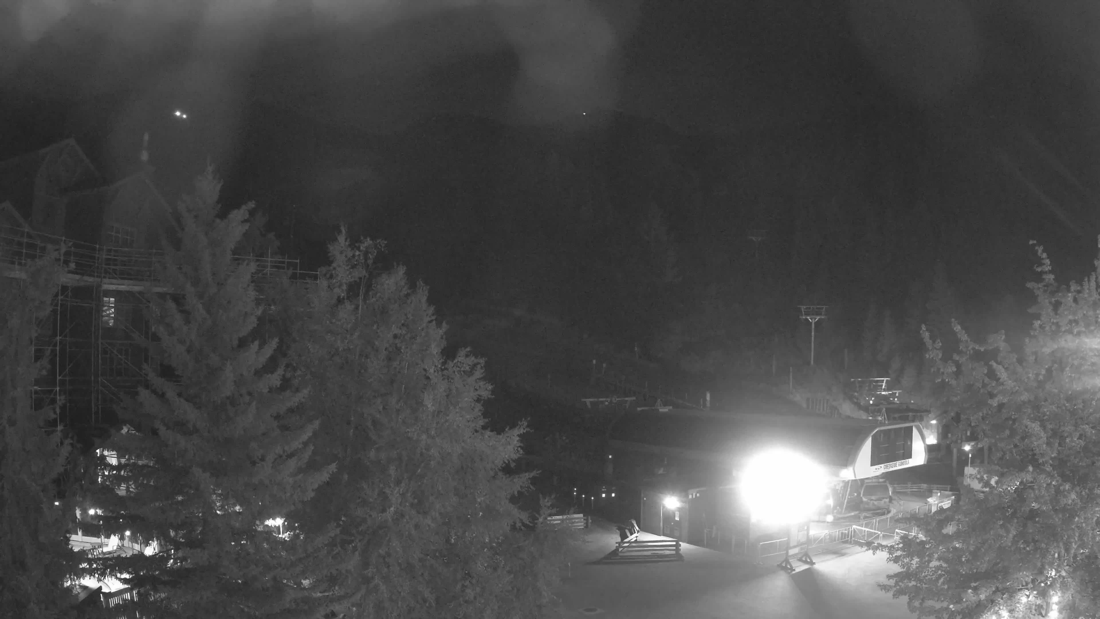 Whistler Blackcomb Creekside snow cam captured at 22 September 2026 at 11:51 pm GMT-7