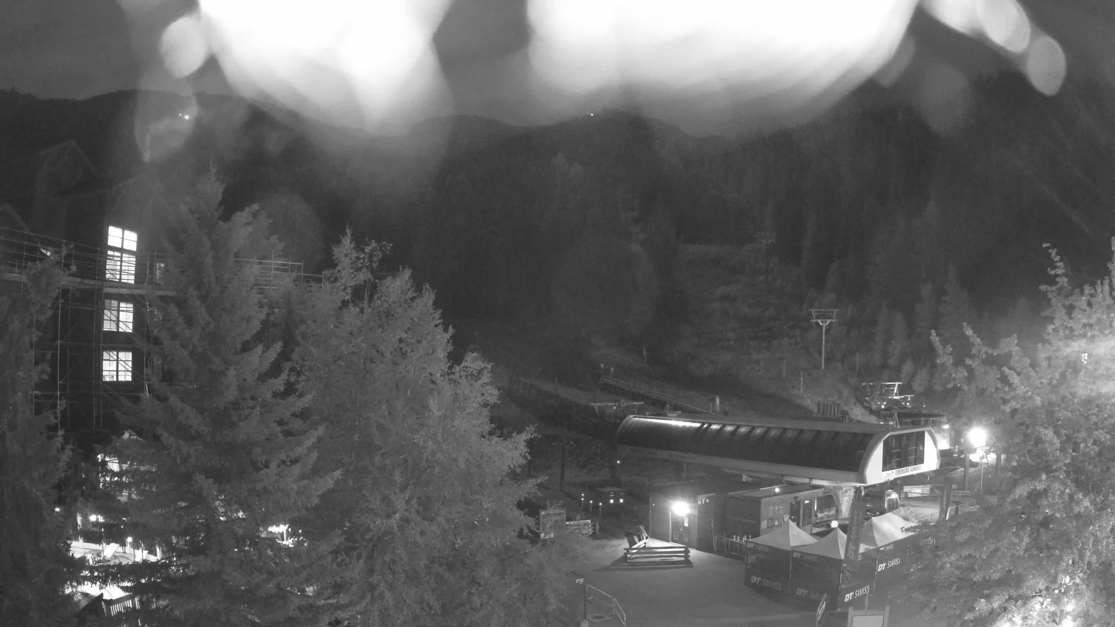 Whistler Blackcomb Creekside snow cam captured at 26 September 2026 at 10:57 pm GMT-7