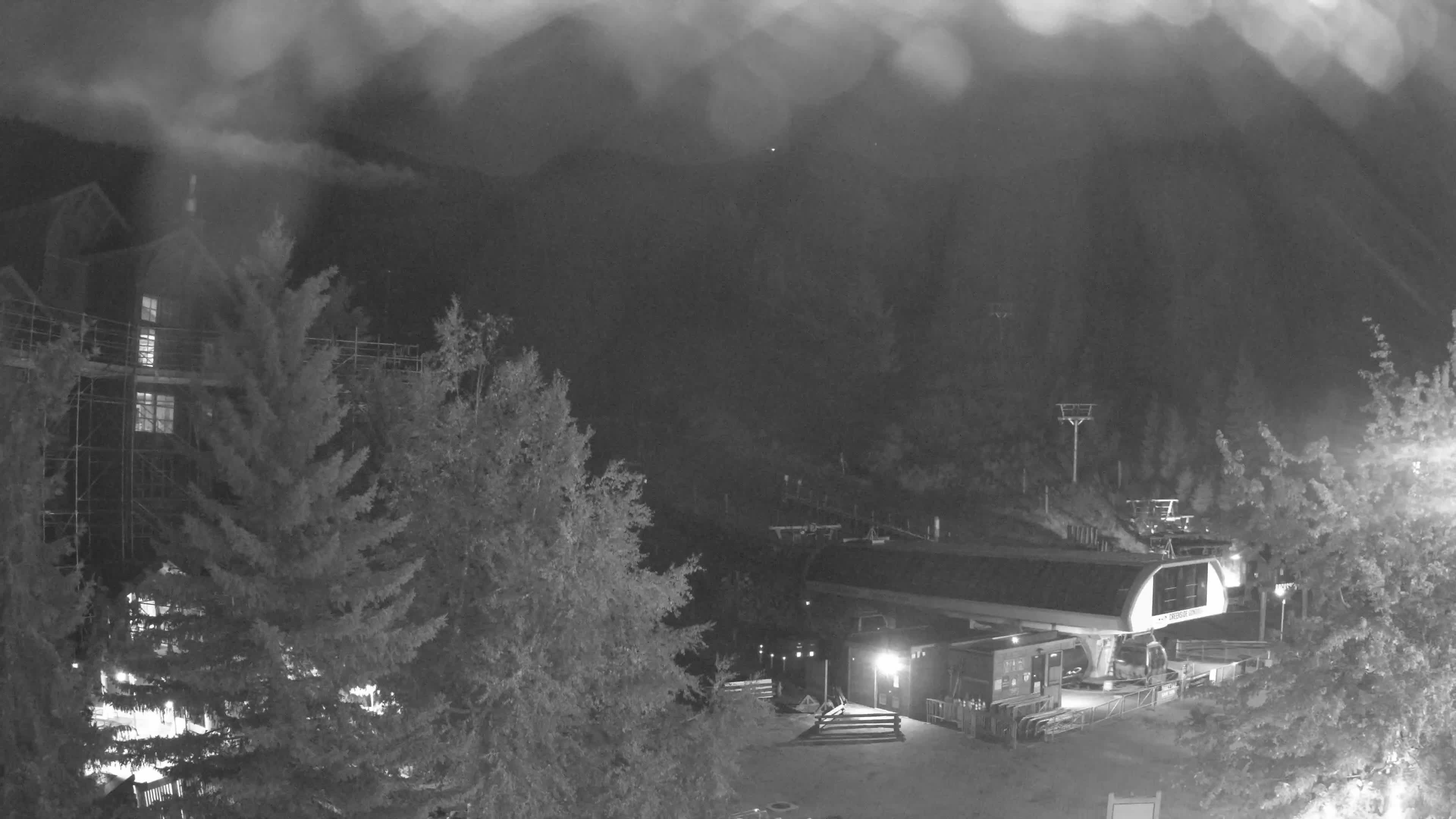 Whistler Blackcomb Creekside snow cam captured at 29 September 2026 at 11:45 pm GMT-7