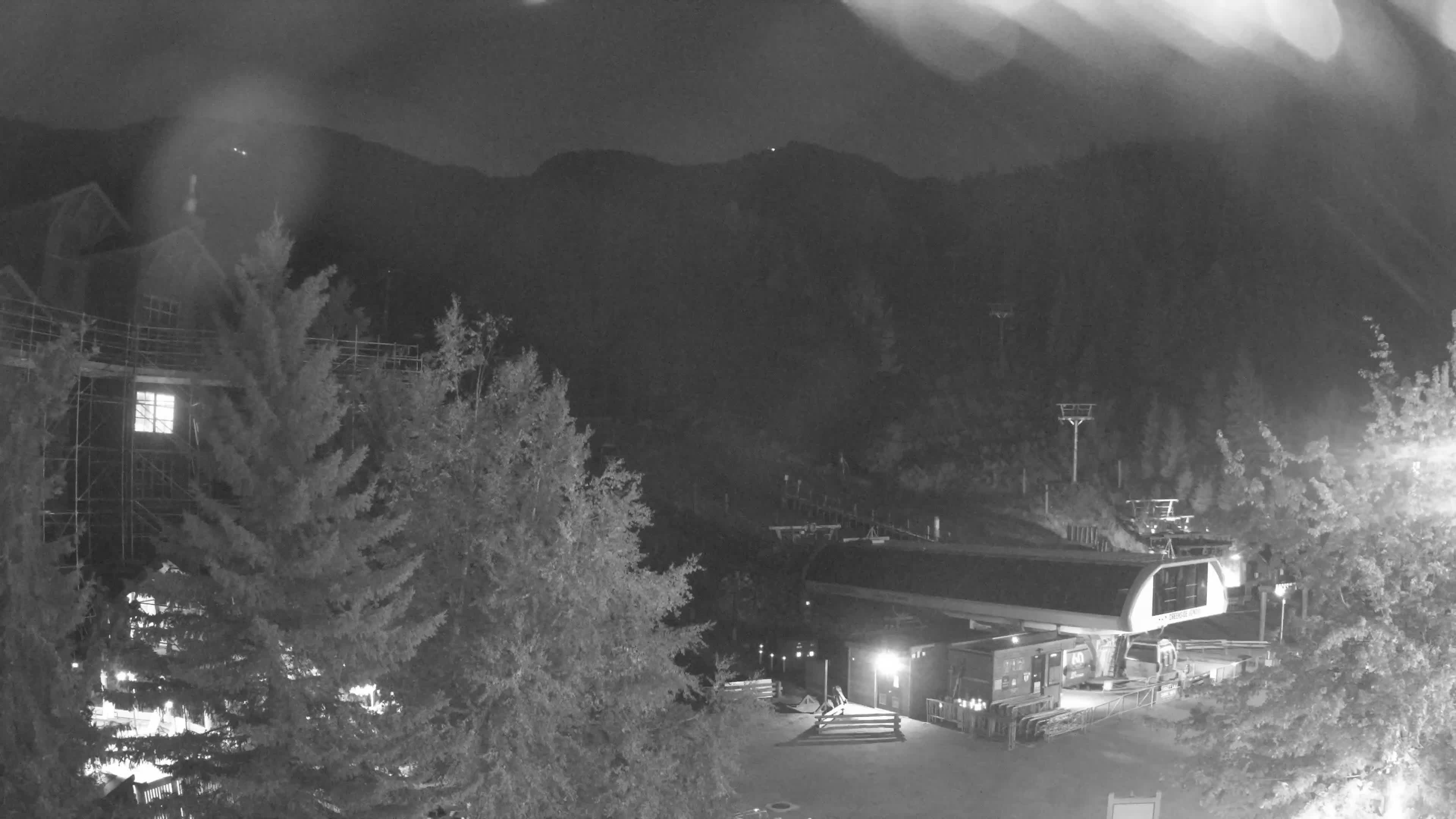 Whistler Blackcomb Creekside snow cam captured at 30 September 2026 at 11:49 pm GMT-7