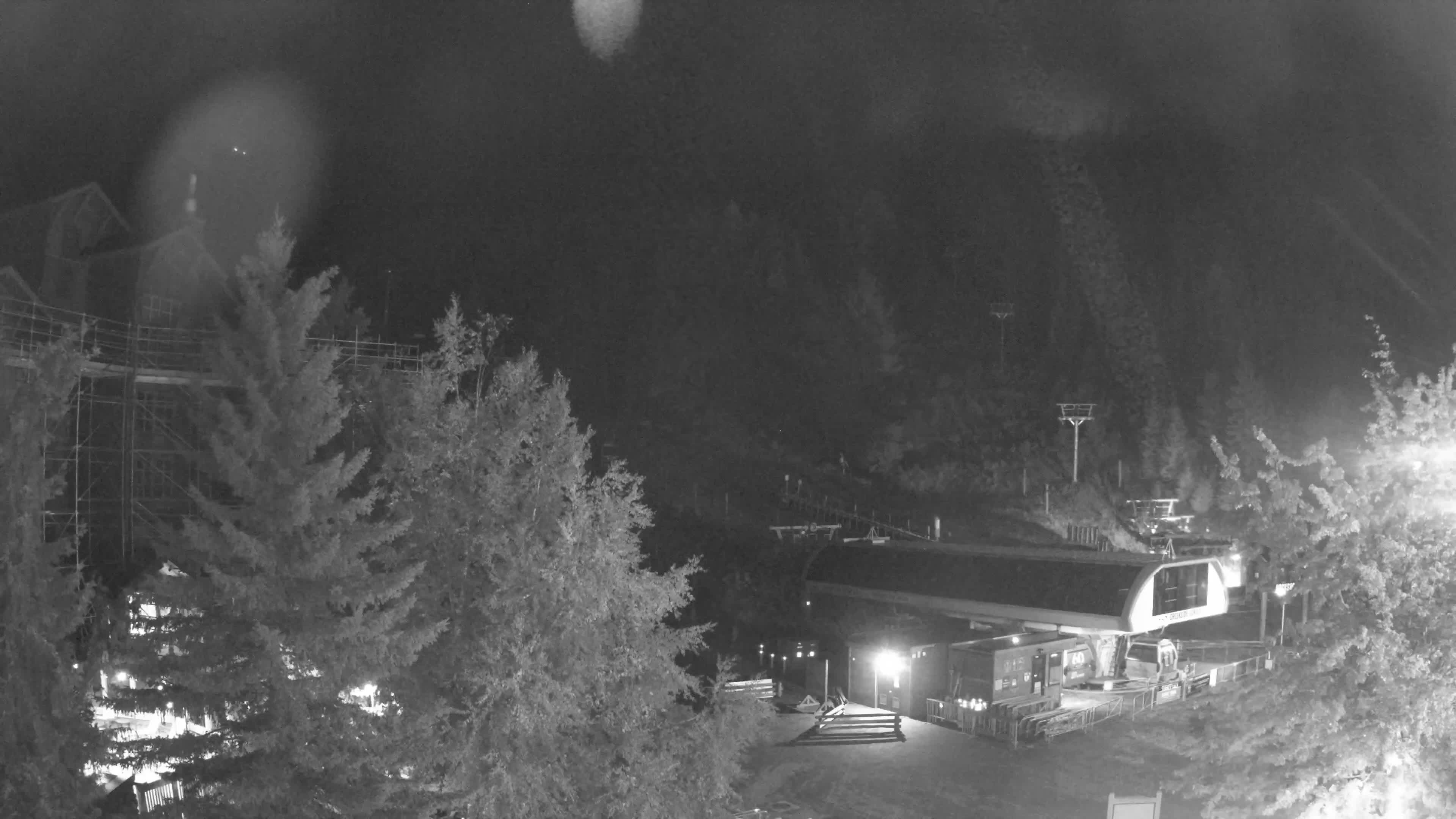 Whistler Blackcomb Creekside snow cam captured at 2 October 2026 at 11:49 pm GMT-7