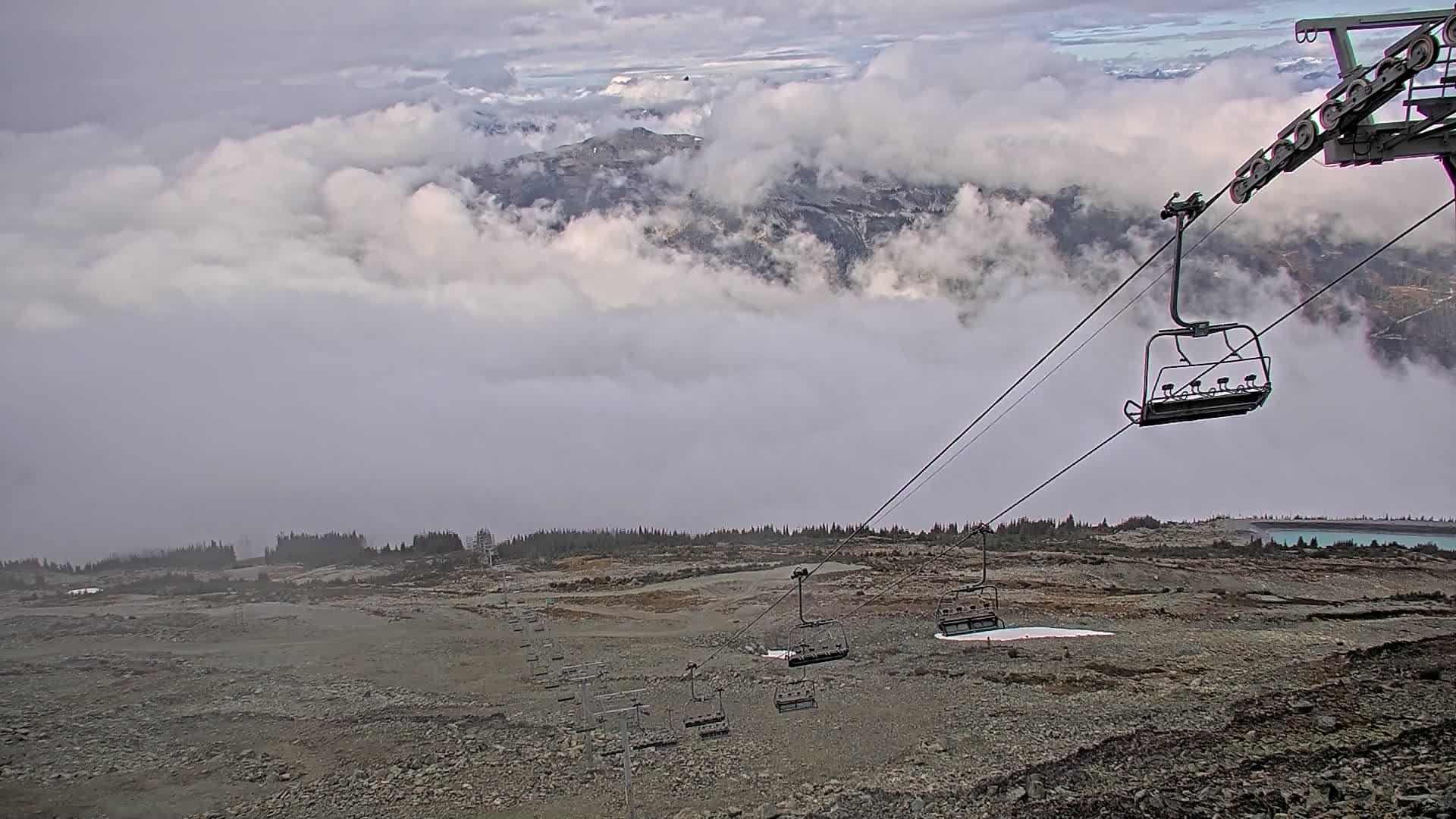 Whistler Blackcomb 7th Heaven - Blackcomb Mountain snow cam captured at 15 September 2026 at 9:12 am GMT-7