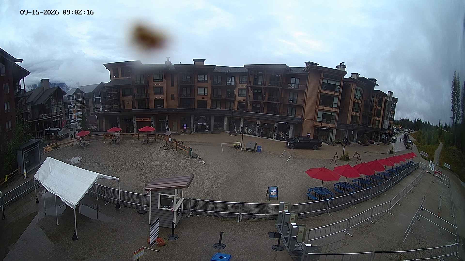 Revelstoke Village snow cam captured at 15 September 2026 at 9:07 am GMT-7