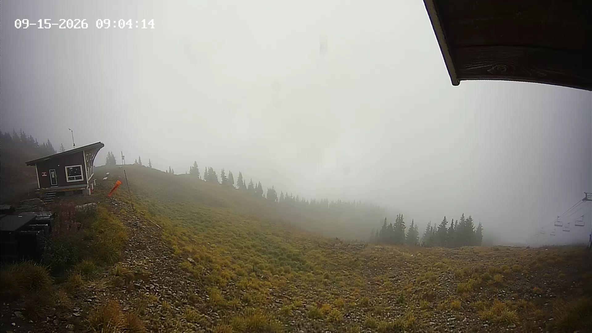 Revelstoke Top of the Stoke snow cam captured at 15 September 2026 at 9:07 am GMT-7