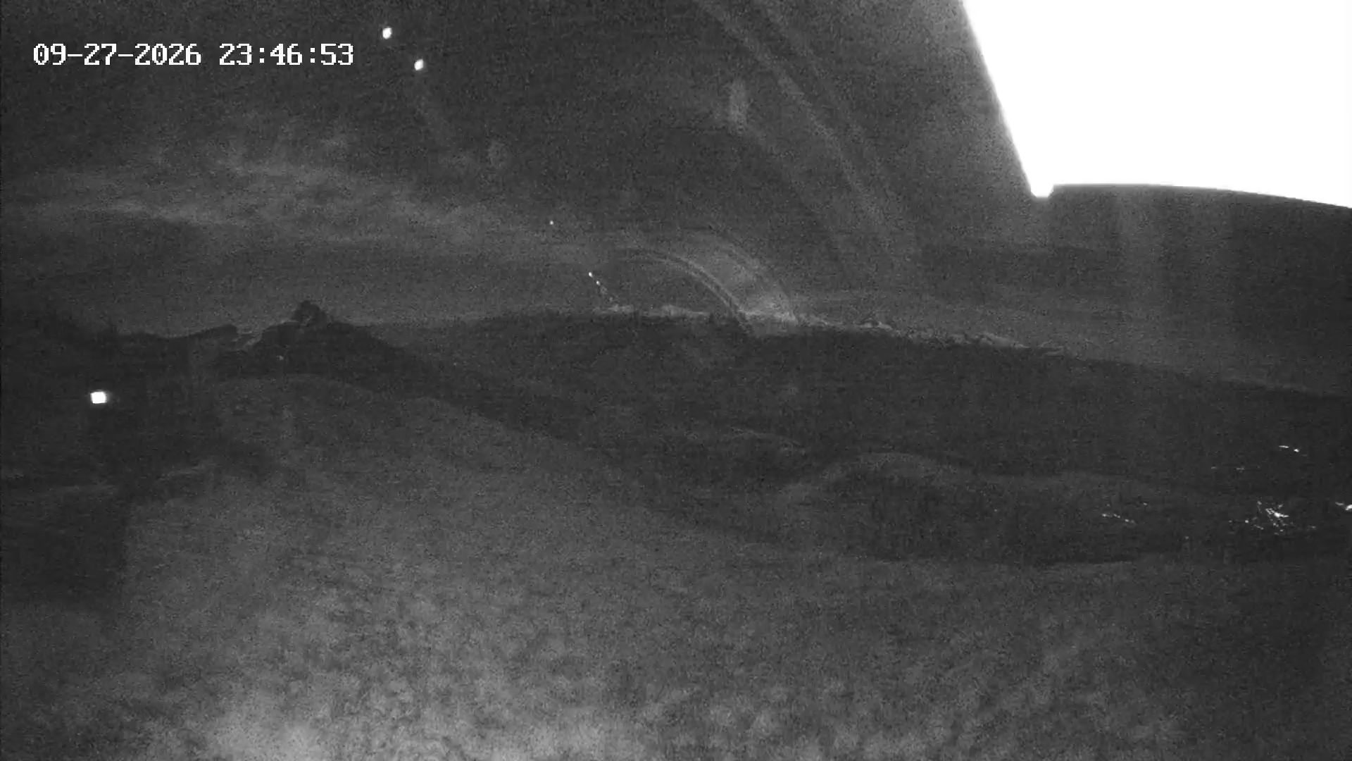 Revelstoke Top of the Stoke snow cam captured at 27 September 2026 at 11:53 pm GMT-7