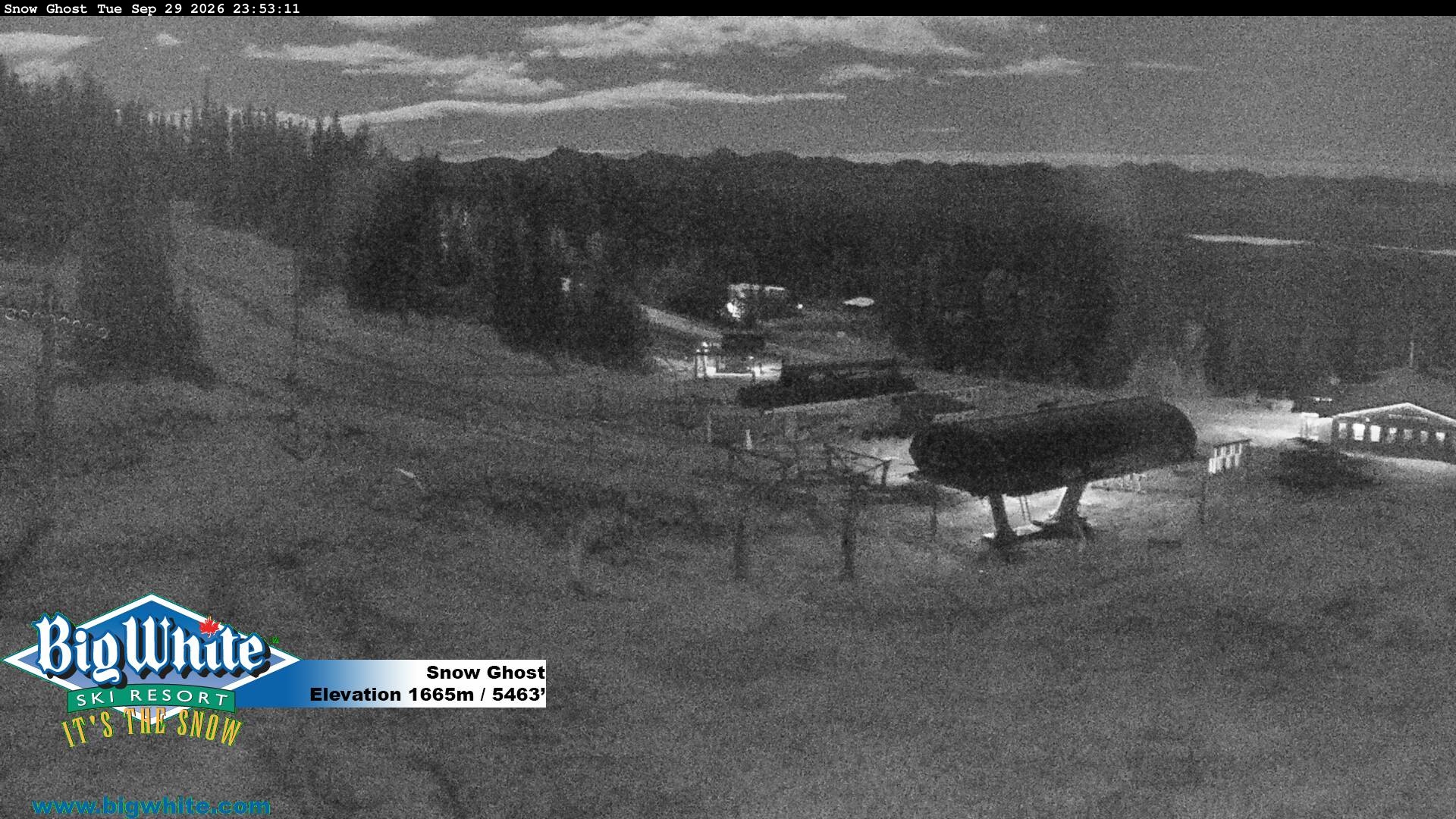 Big White Snow Ghost snow cam captured at 29 September 2026 at 11:59 pm GMT-7