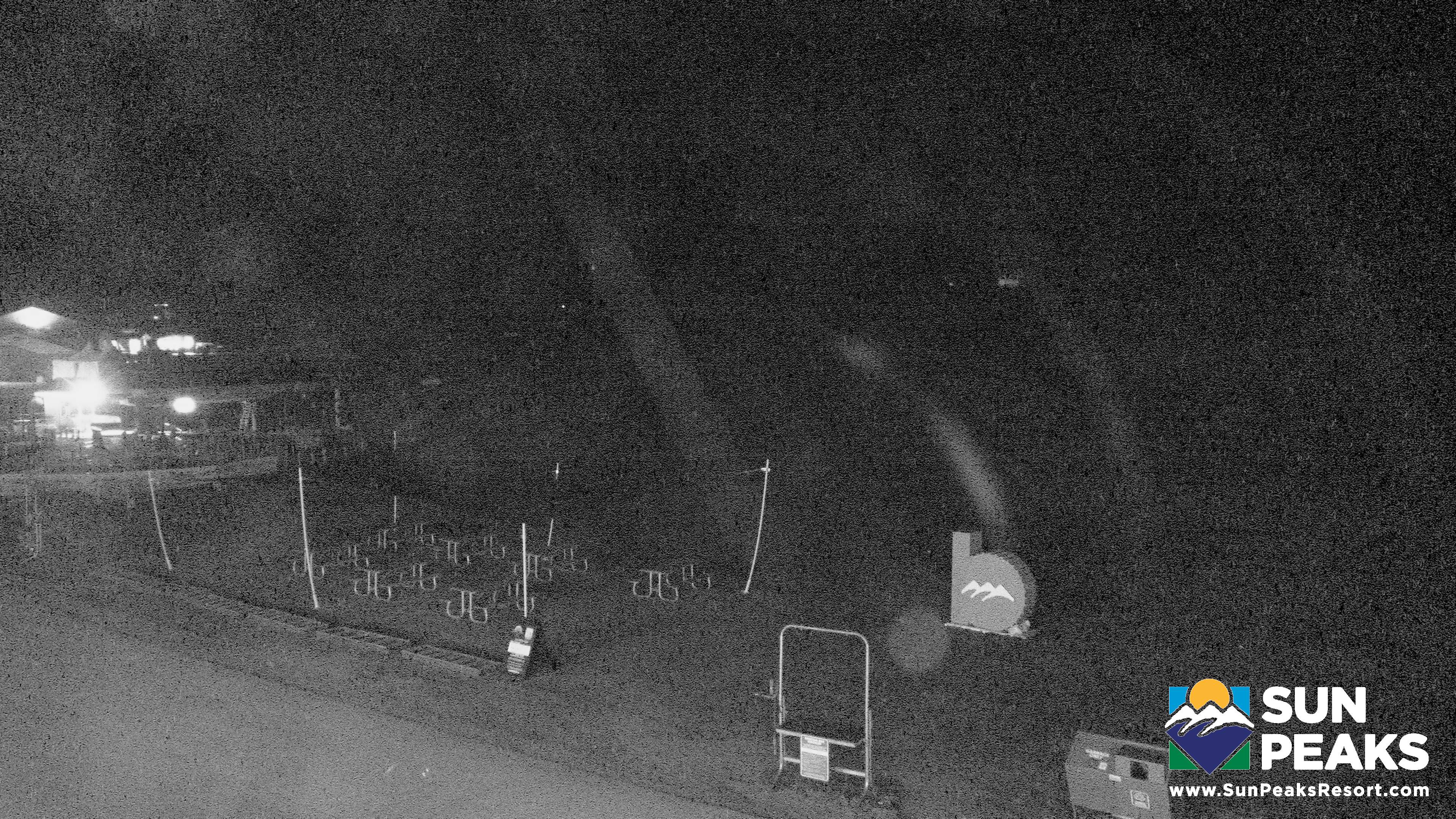 Sun Peaks Village Day Lodge Slopeside snow cam captured at 19 September 2026 at 11:59 pm GMT-7