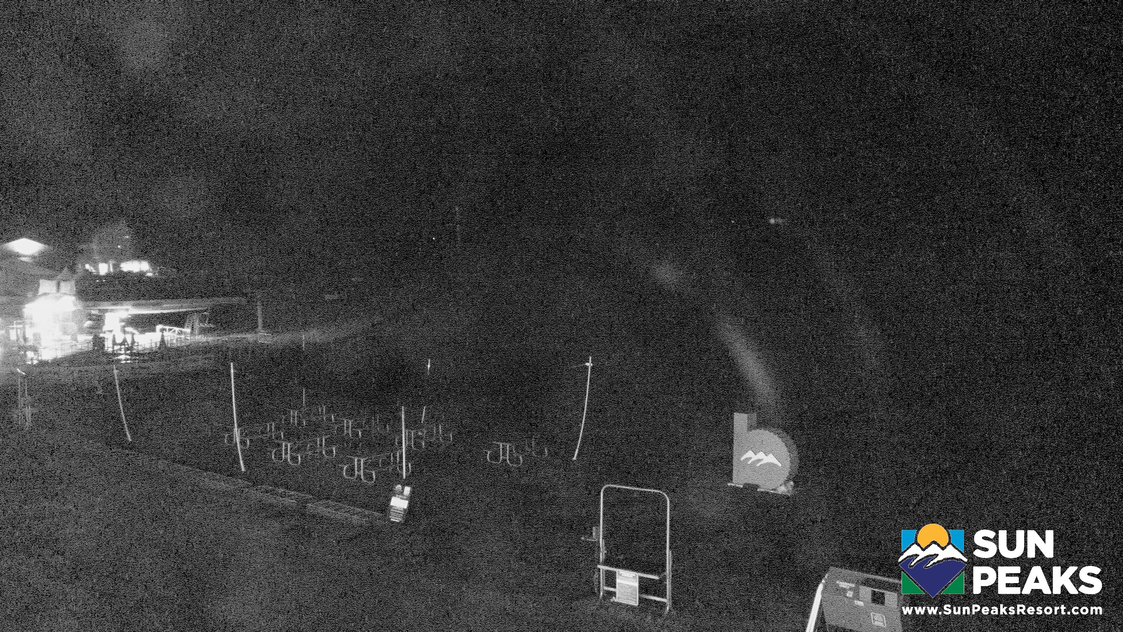 Sun Peaks Village Day Lodge Slopeside snow cam captured at 25 September 2026 at 11:57 pm GMT-7