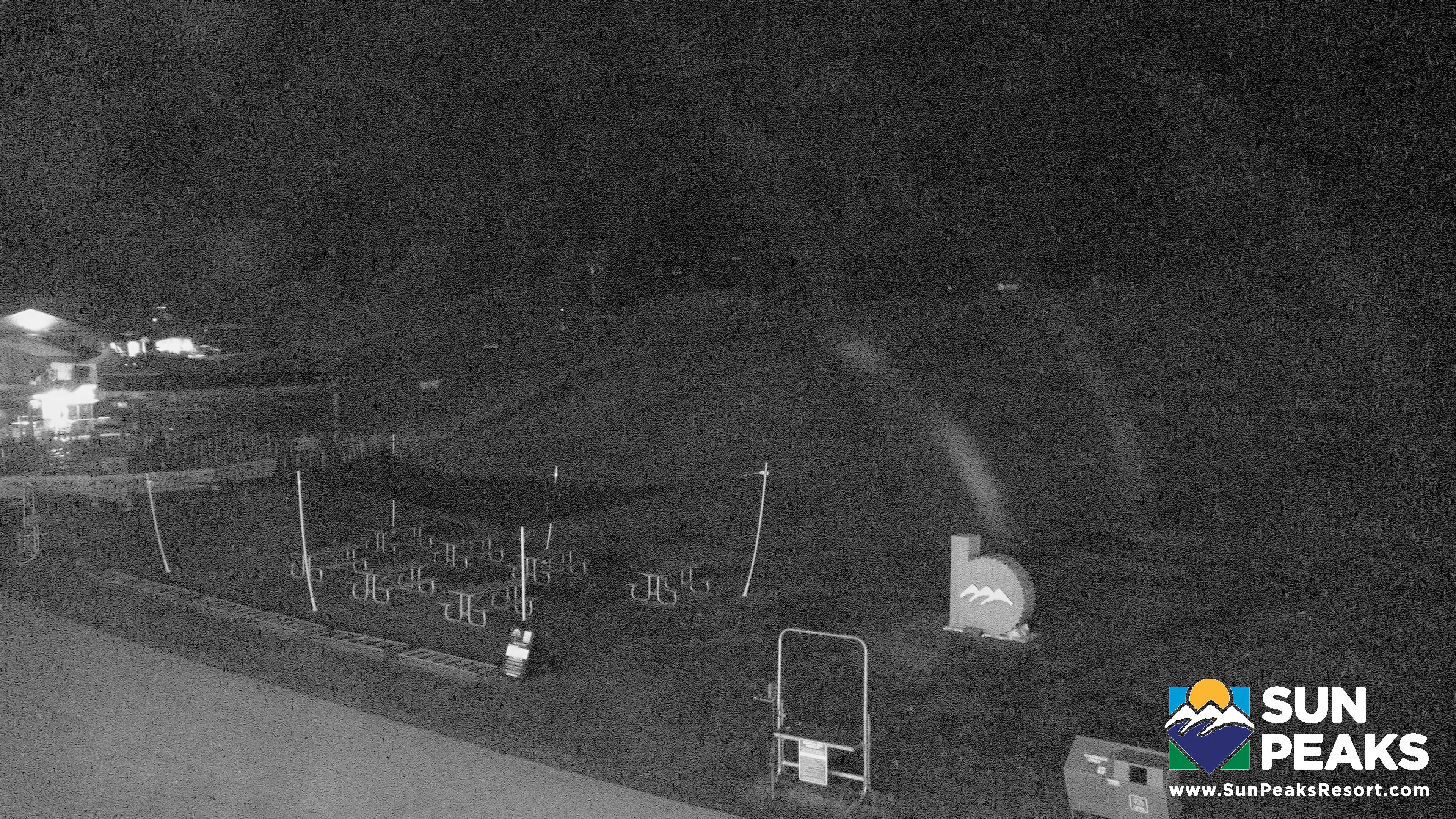 Sun Peaks Village Day Lodge Slopeside snow cam captured at 26 September 2026 at 10:56 pm GMT-7