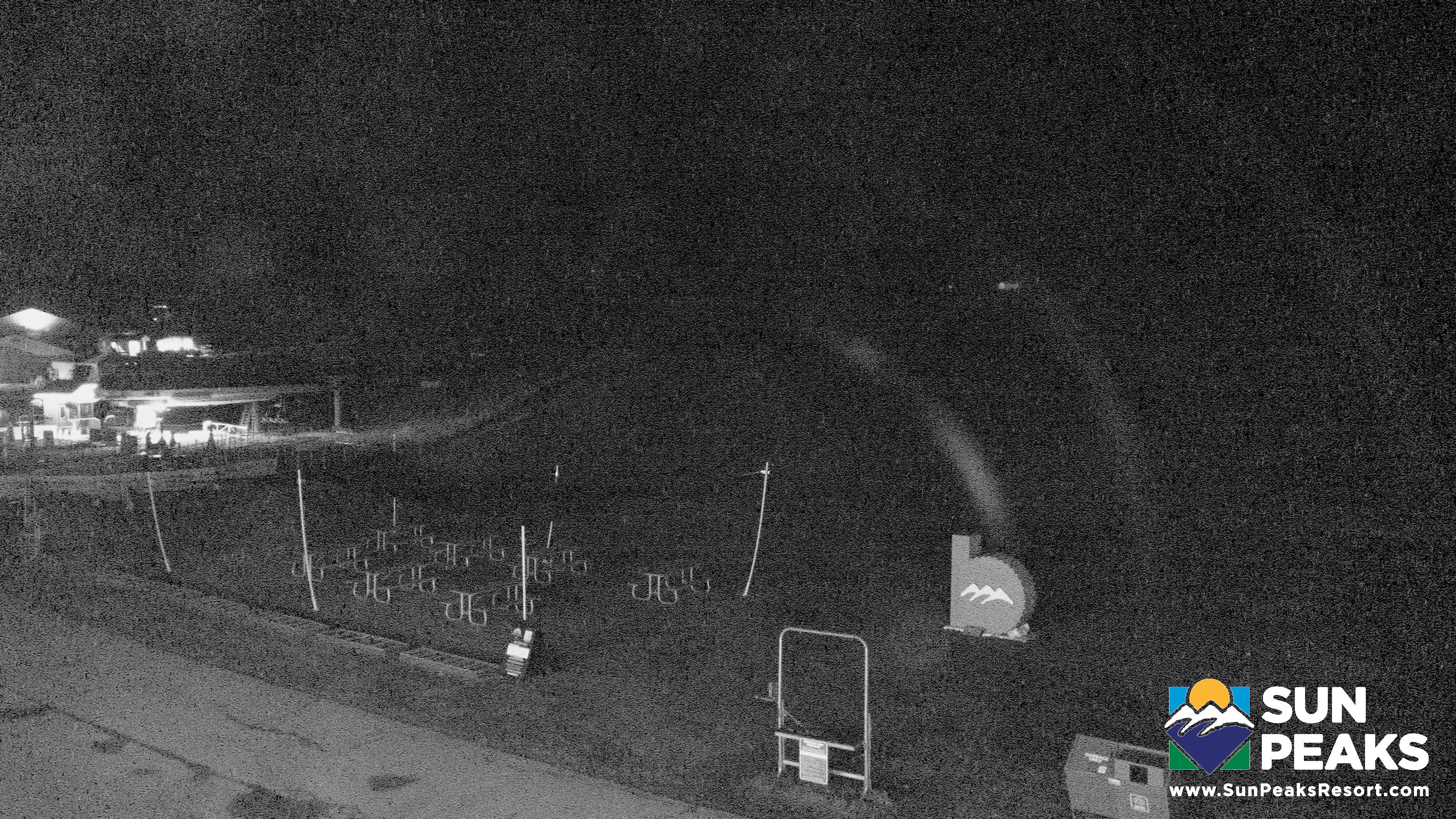 Sun Peaks Village Day Lodge Slopeside snow cam captured at 28 September 2026 at 11:56 pm GMT-7