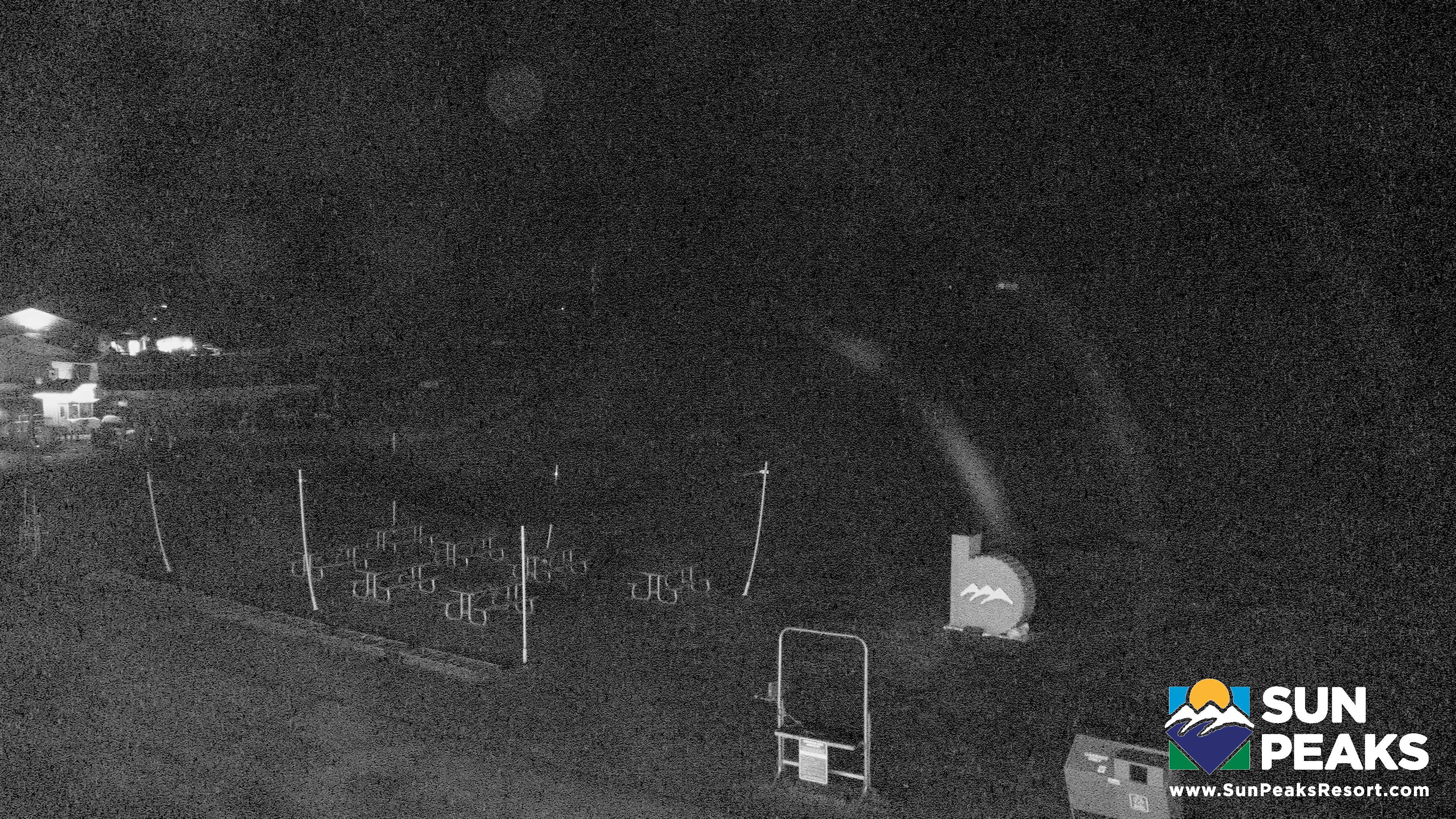 Sun Peaks Village Day Lodge Slopeside snow cam captured at 2 October 2026 at 11:45 pm GMT-7