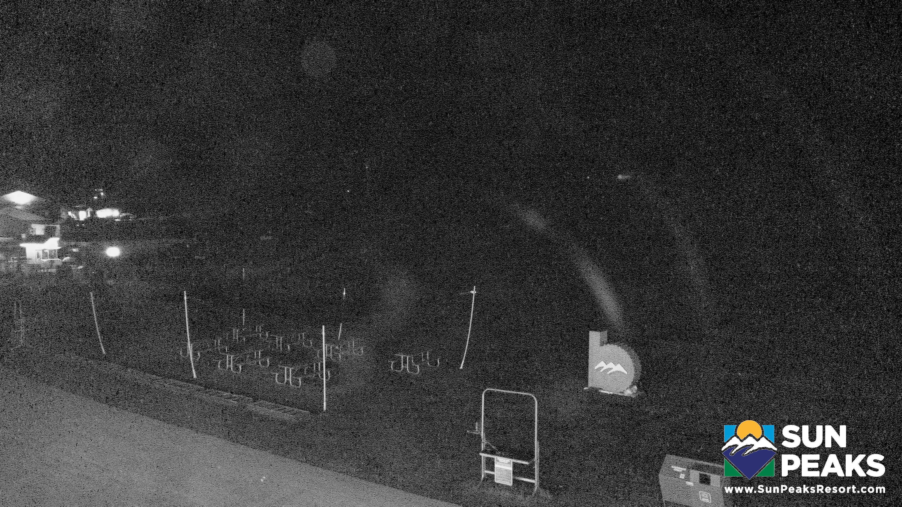 Sun Peaks Village Day Lodge Slopeside snow cam captured at 3 October 2026 at 11:51 pm GMT-7