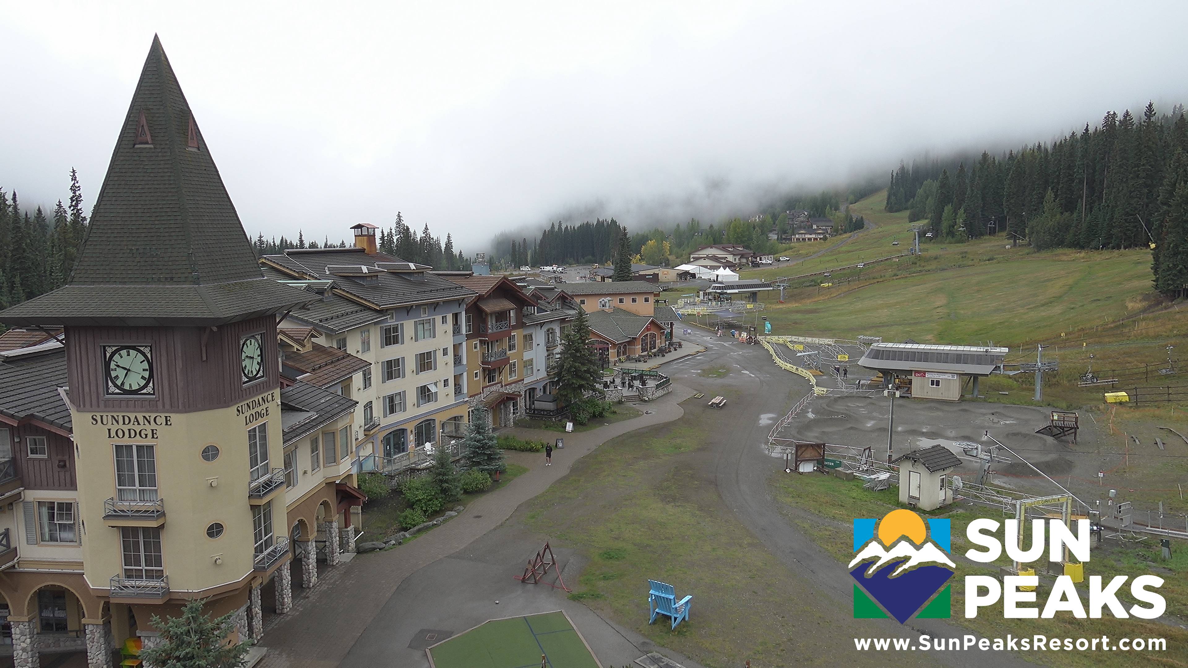 Sun Peaks Valley snow cam captured at 15 September 2026 at 9:42 am GMT-7