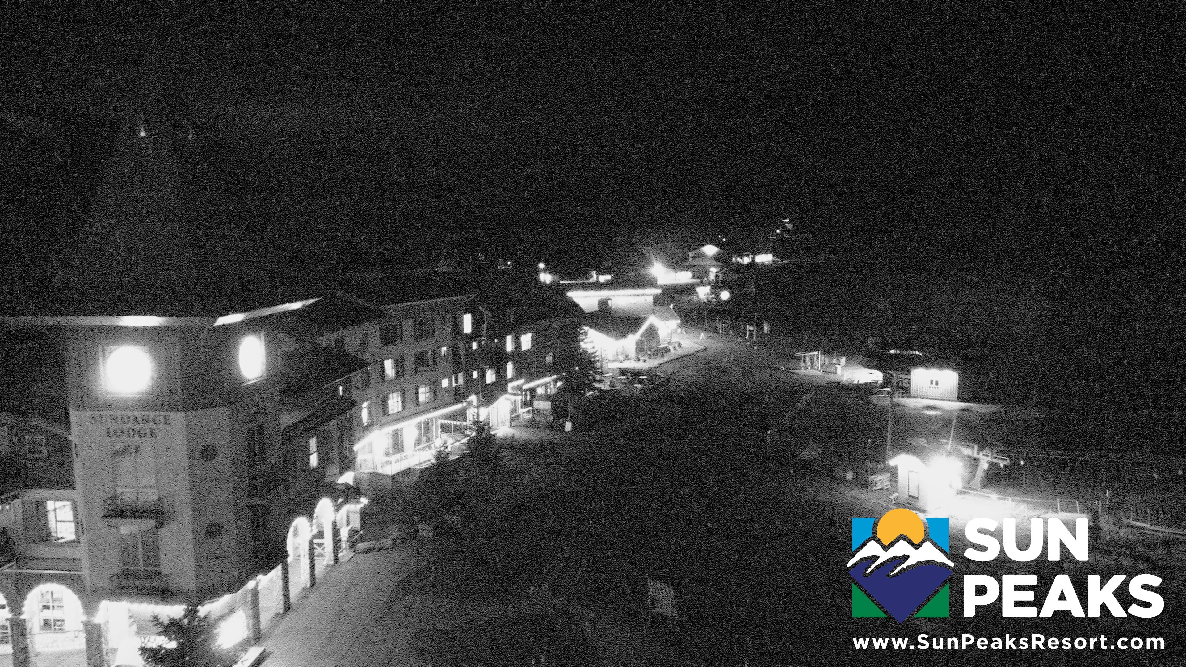 Sun Peaks Valley snow cam captured at 4 October 2026 at 11:59 pm GMT-7