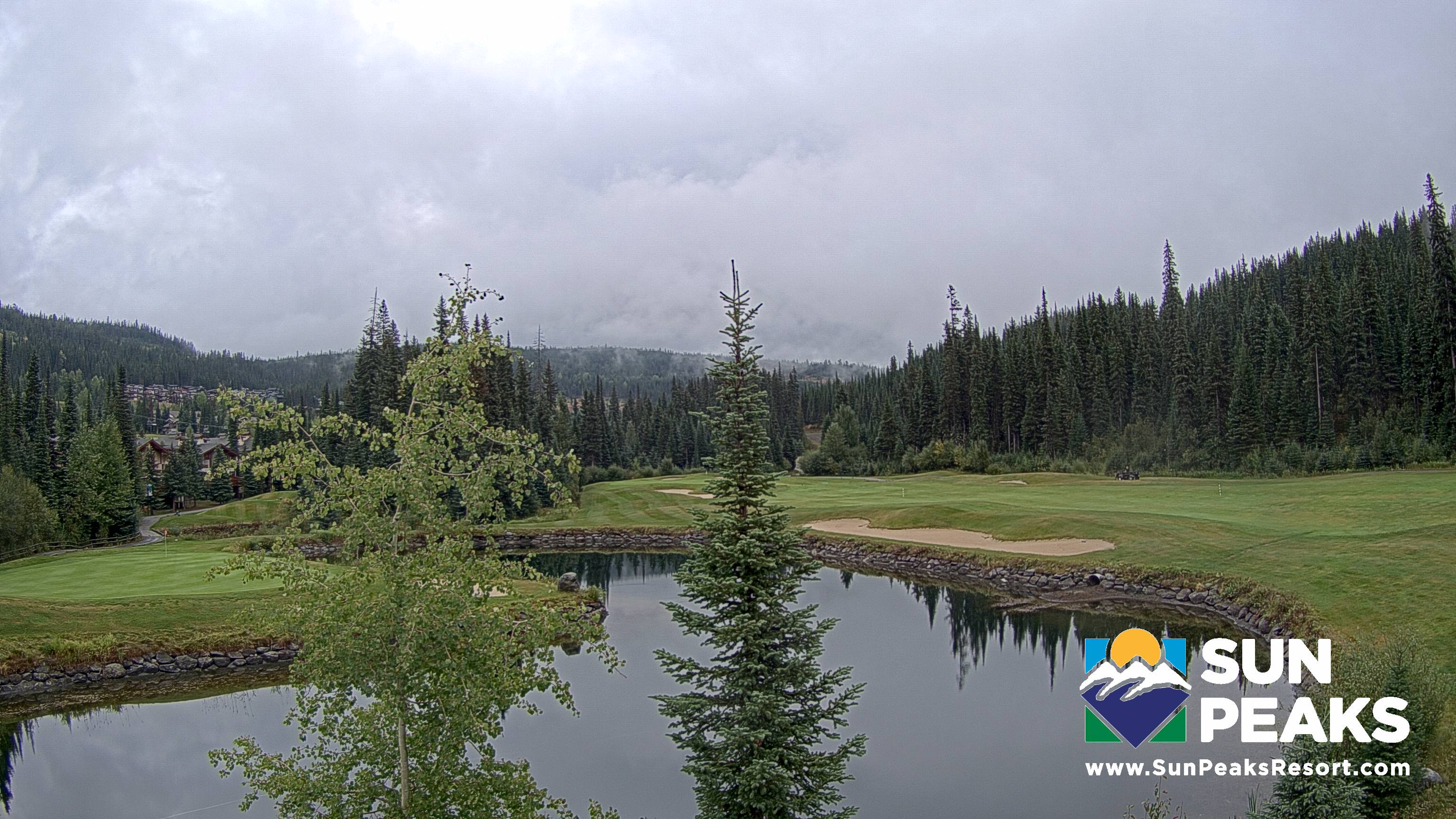 Sun Peaks Golf Course snow cam captured at 15 September 2026 at 9:42 am GMT-7