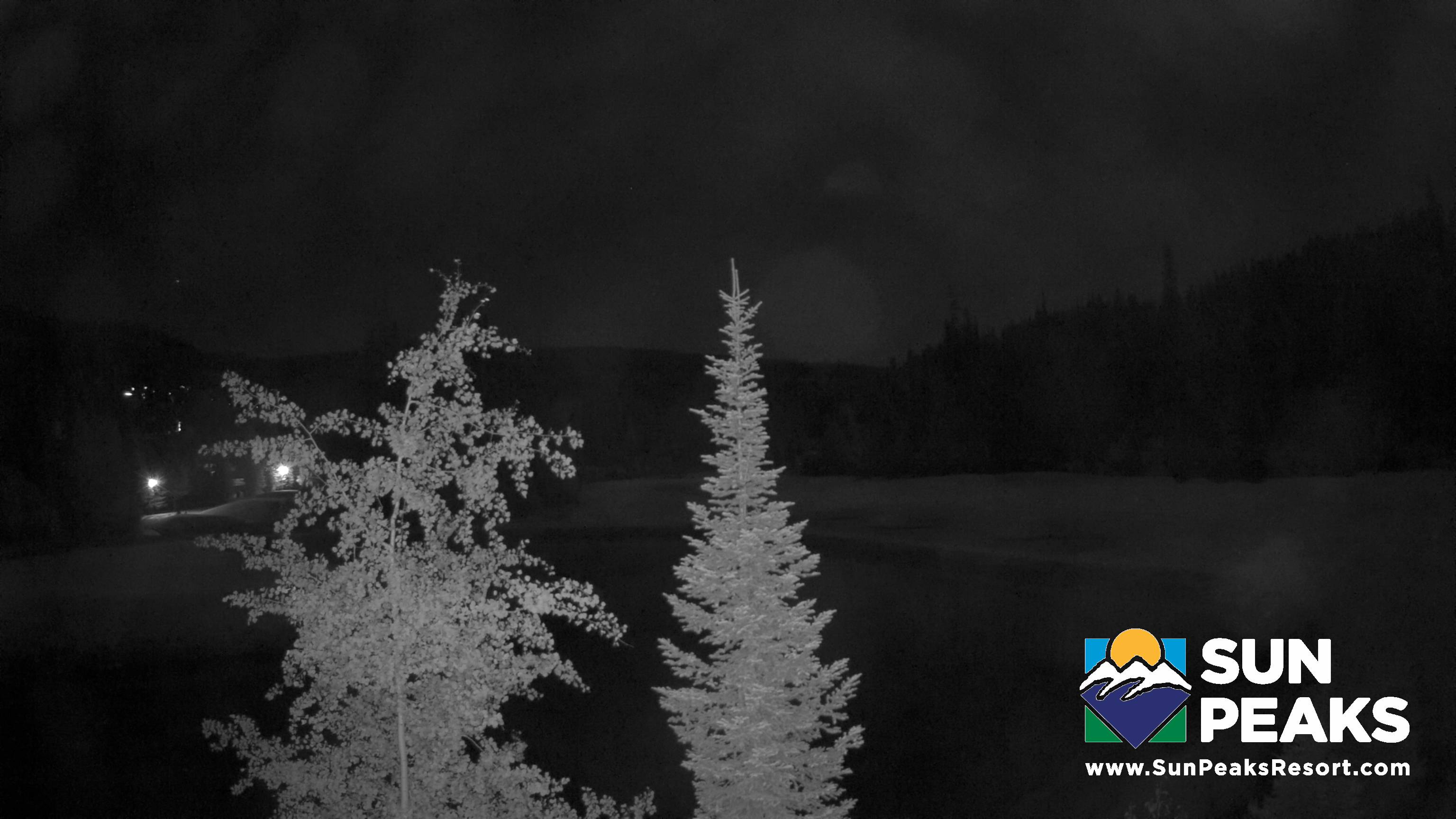 Sun Peaks Golf Course snow cam captured at 26 September 2026 at 10:56 pm GMT-7