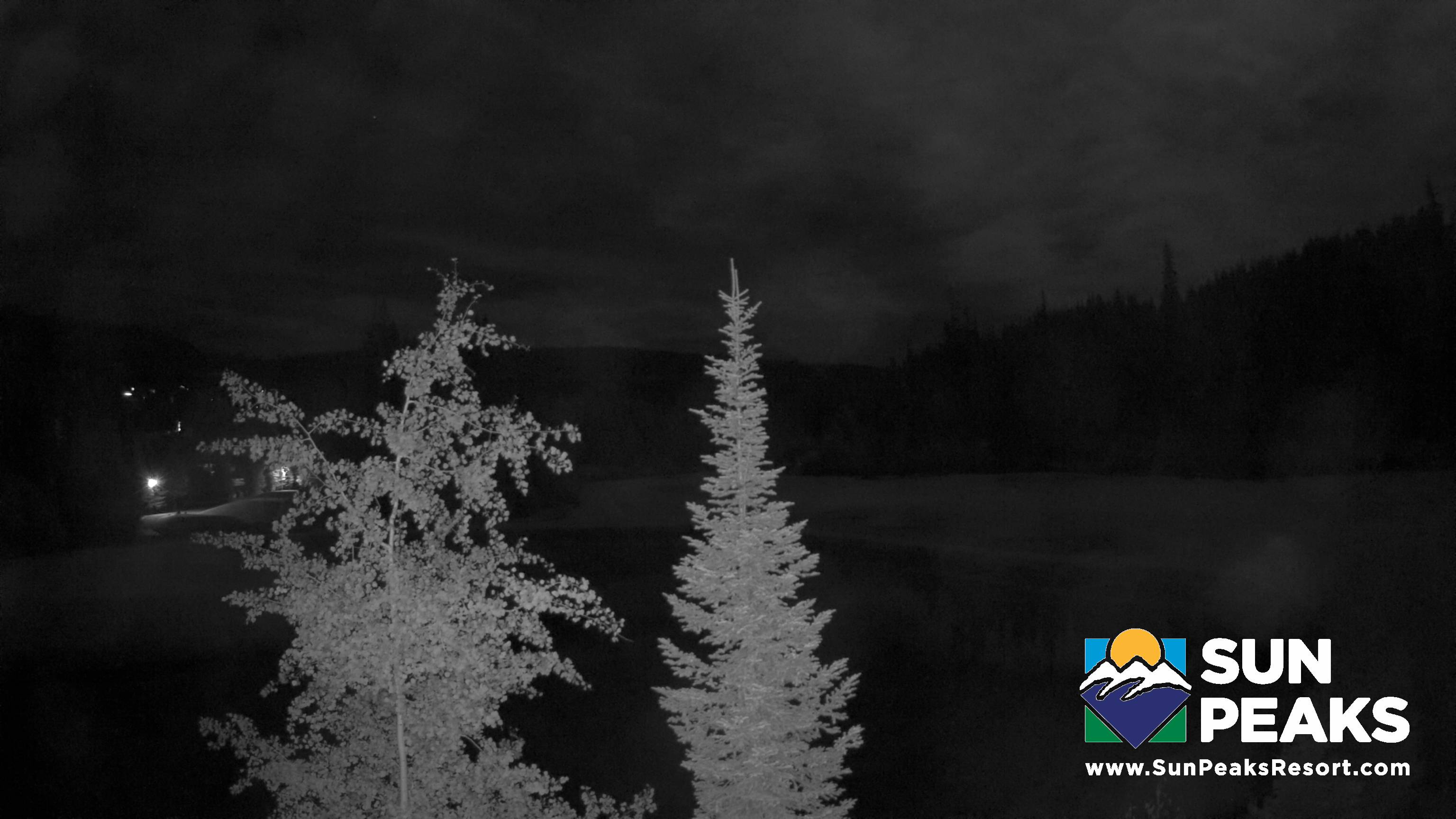Sun Peaks Golf Course snow cam captured at 27 September 2026 at 11:55 pm GMT-7