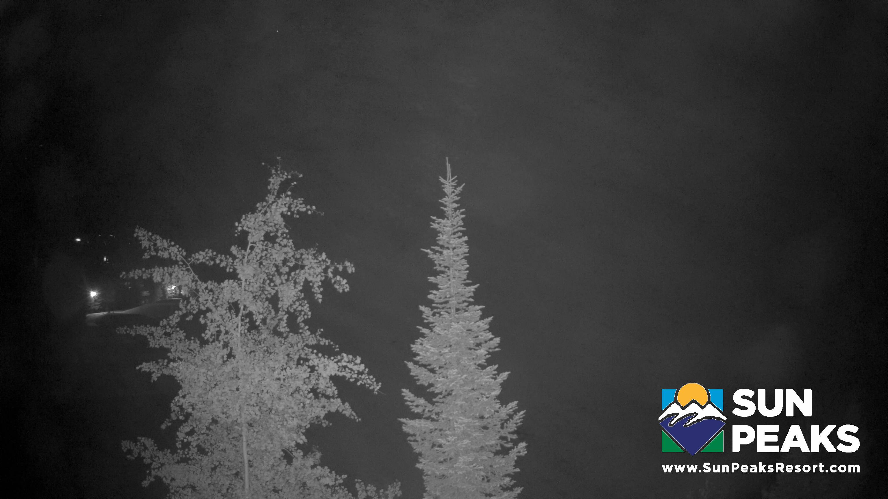 Sun Peaks Golf Course snow cam captured at 3 October 2026 at 11:50 pm GMT-7